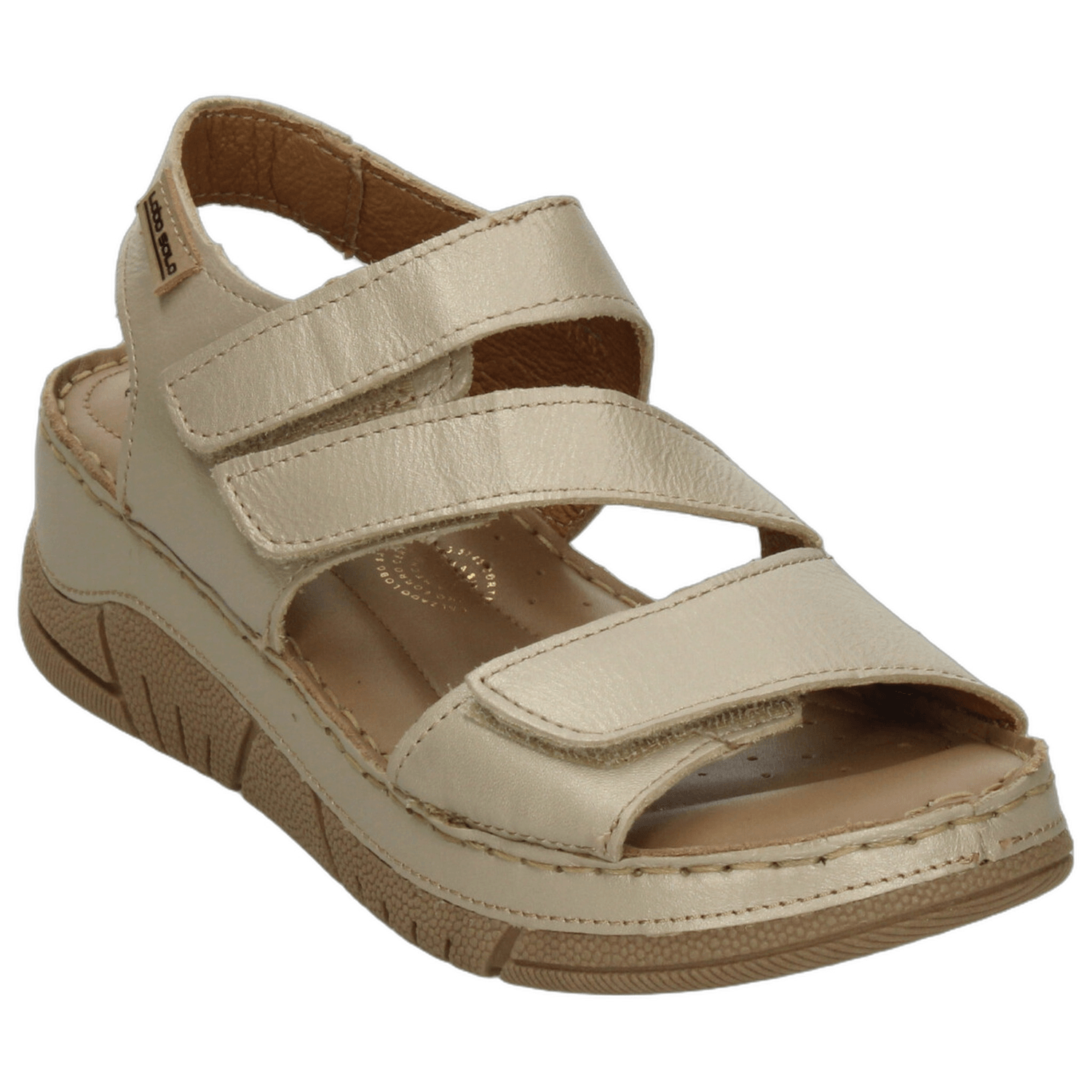 Sandalias Lobo Solo Dama Dorado Casual Para Mujer — imagen 5