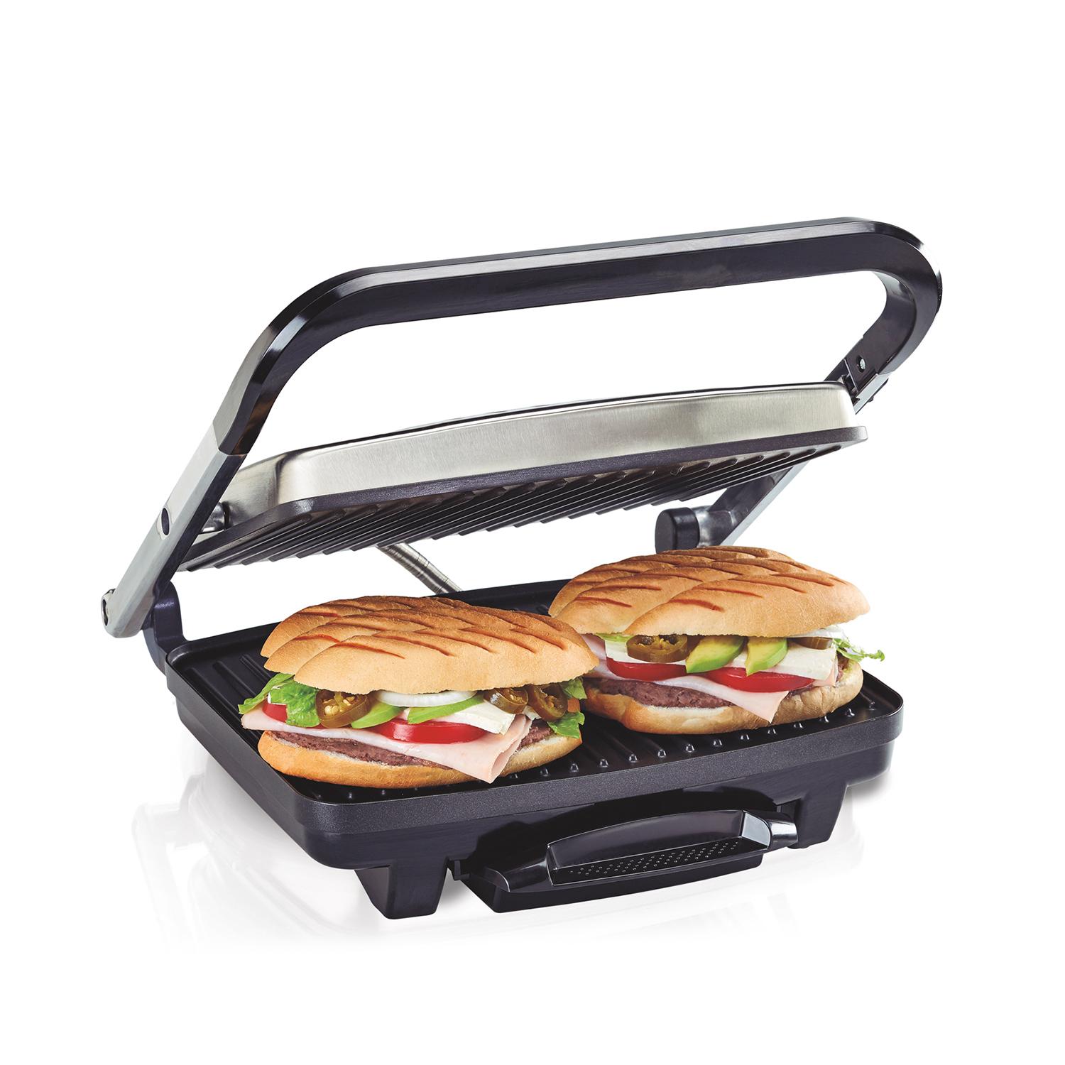 PARRILLA PANINIS HAMILTON BEACH 25410 ANTIADHERENTE — imagen 1