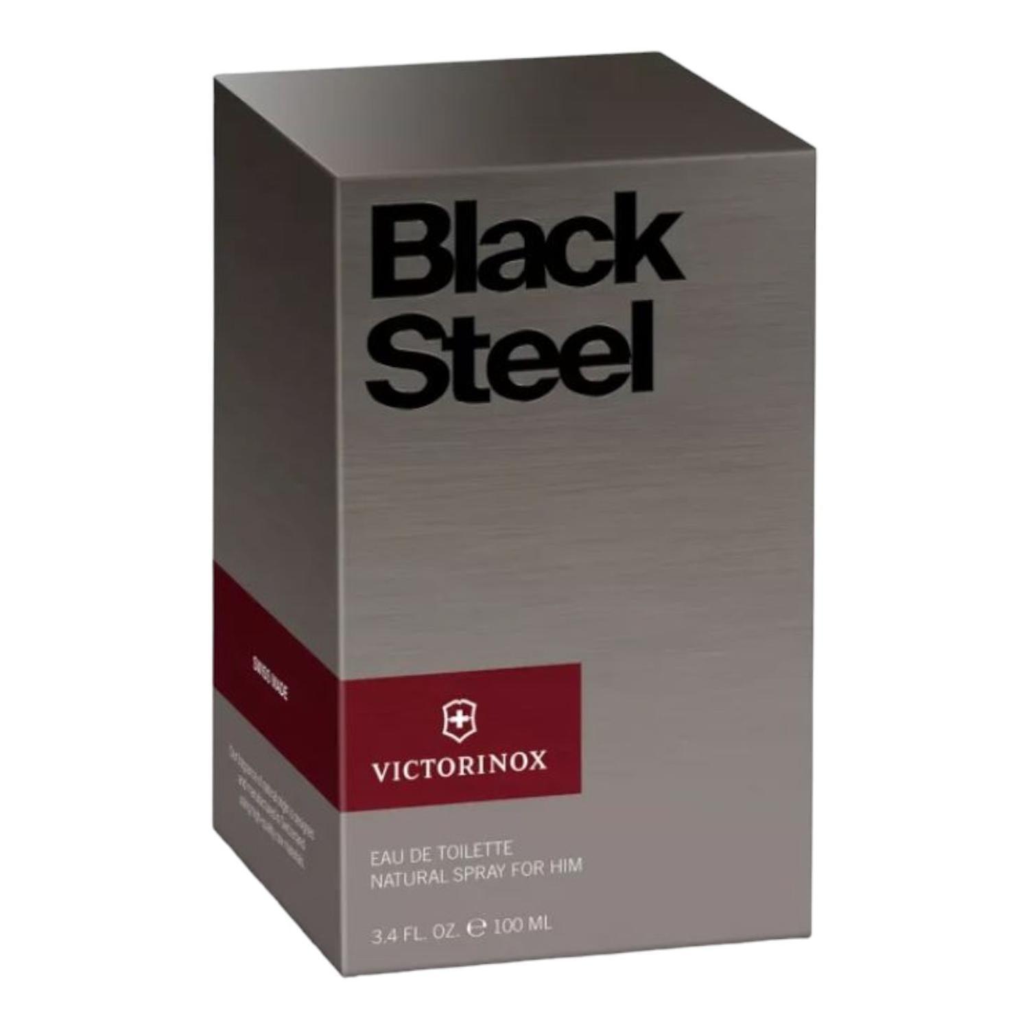 SWISS ARMY BLACK STEEL EDT 100 ML — imagen 2