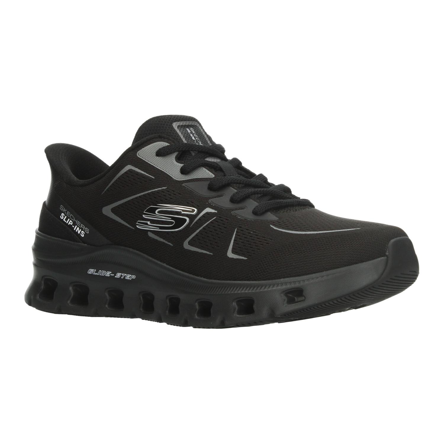 Tenis Skechers Glide-Step Hombre Deportivo Negro Caballero — imagen 4