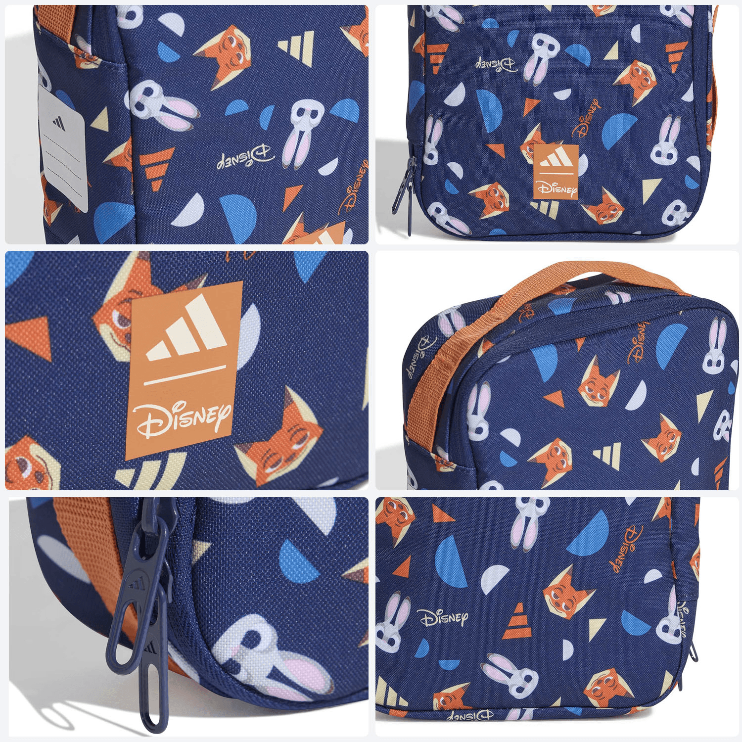 Lonchera Niño Adidas Zootopia Azul Escolar — imagen 8