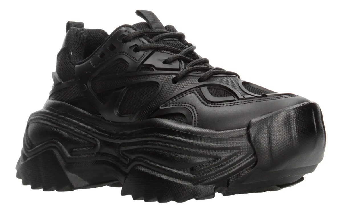 Tenis Ten Colours Dama Casual Plataforma Negro Mujer — imagen 11