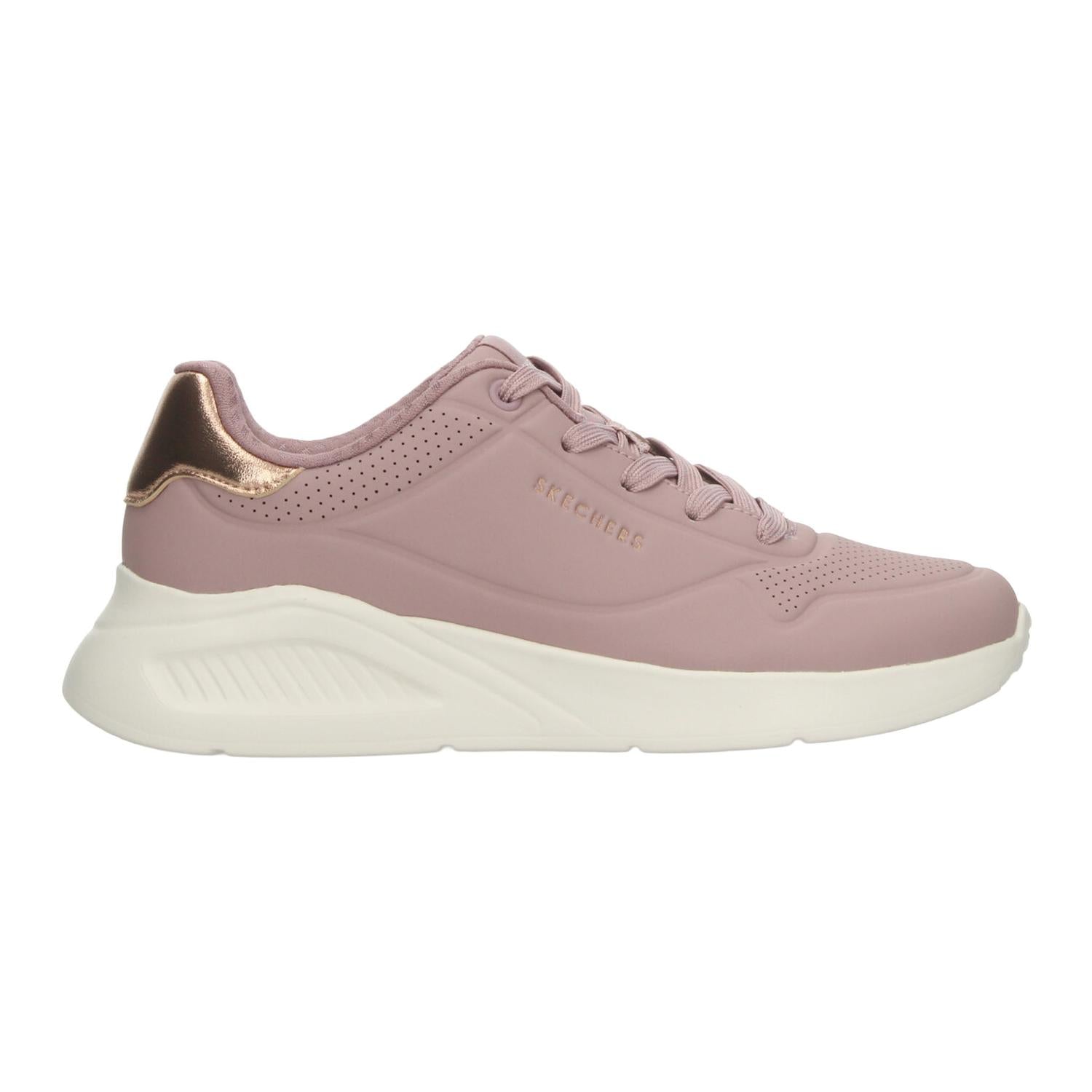 Tenis Skechers Uno Lite Dama Rosa Casual Para Mujer — imagen 11
