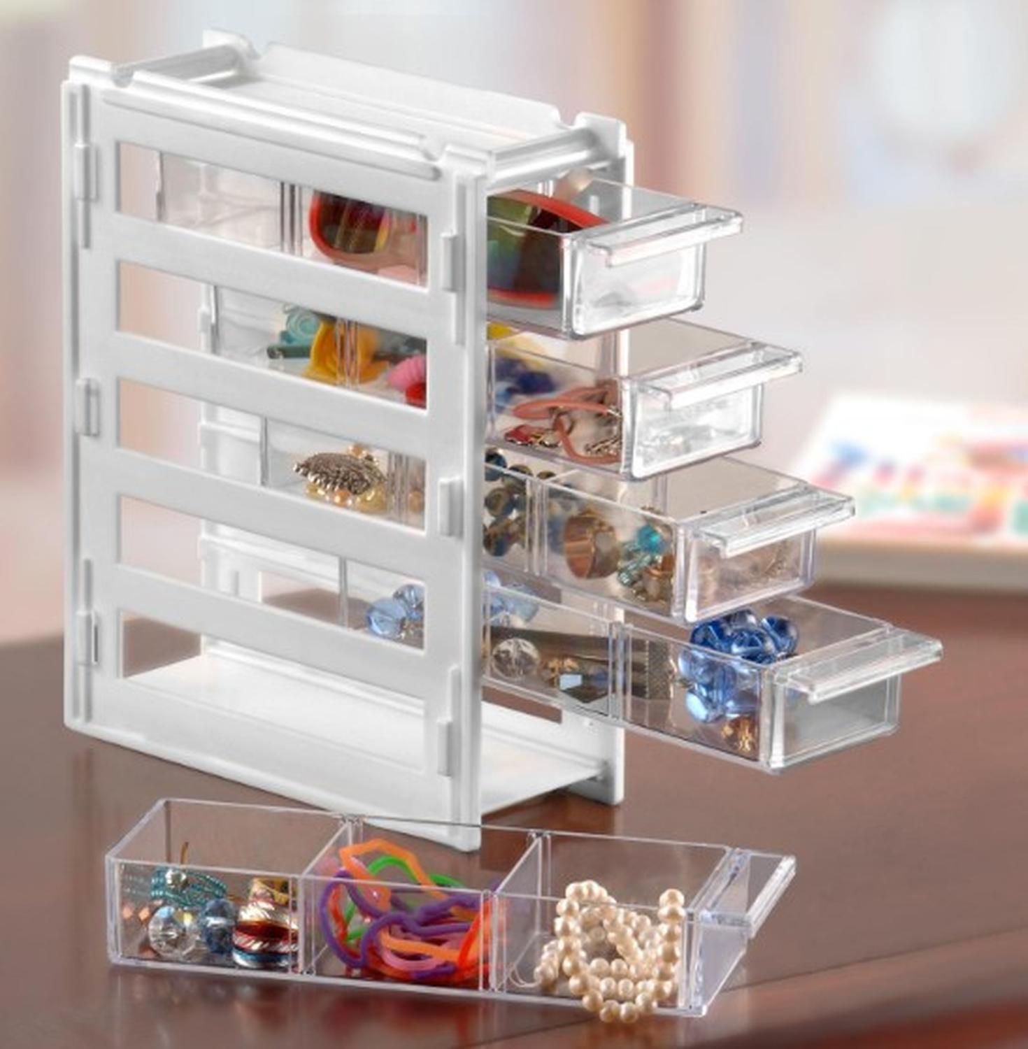 MINI ORGANIZADOR ITALHOME 8105BL 5 CAJONES 3 DIVISORES CAJON — imagen 5