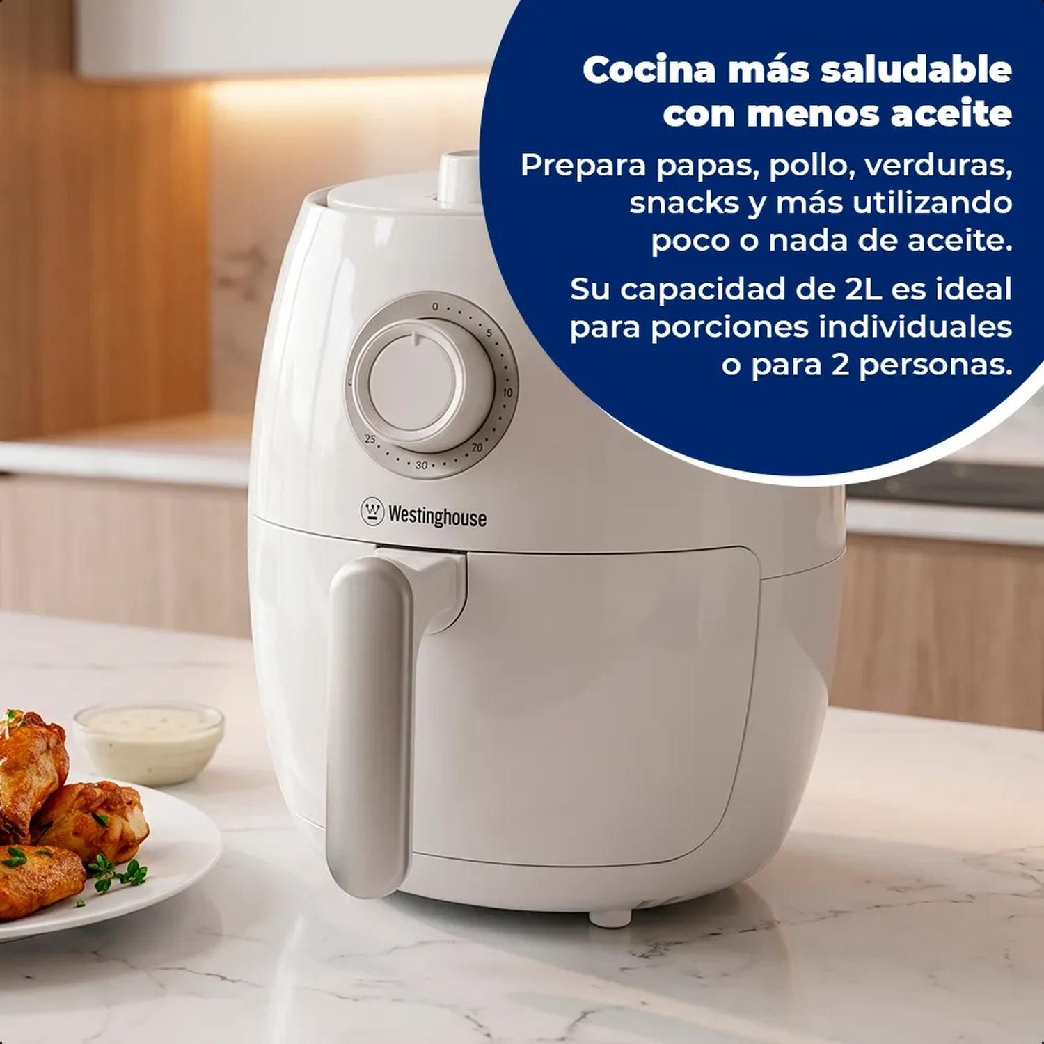Freidora de Aire Manual 2L 1000W Westinghouse Simple Life WKAFSL200 — imagen 6
