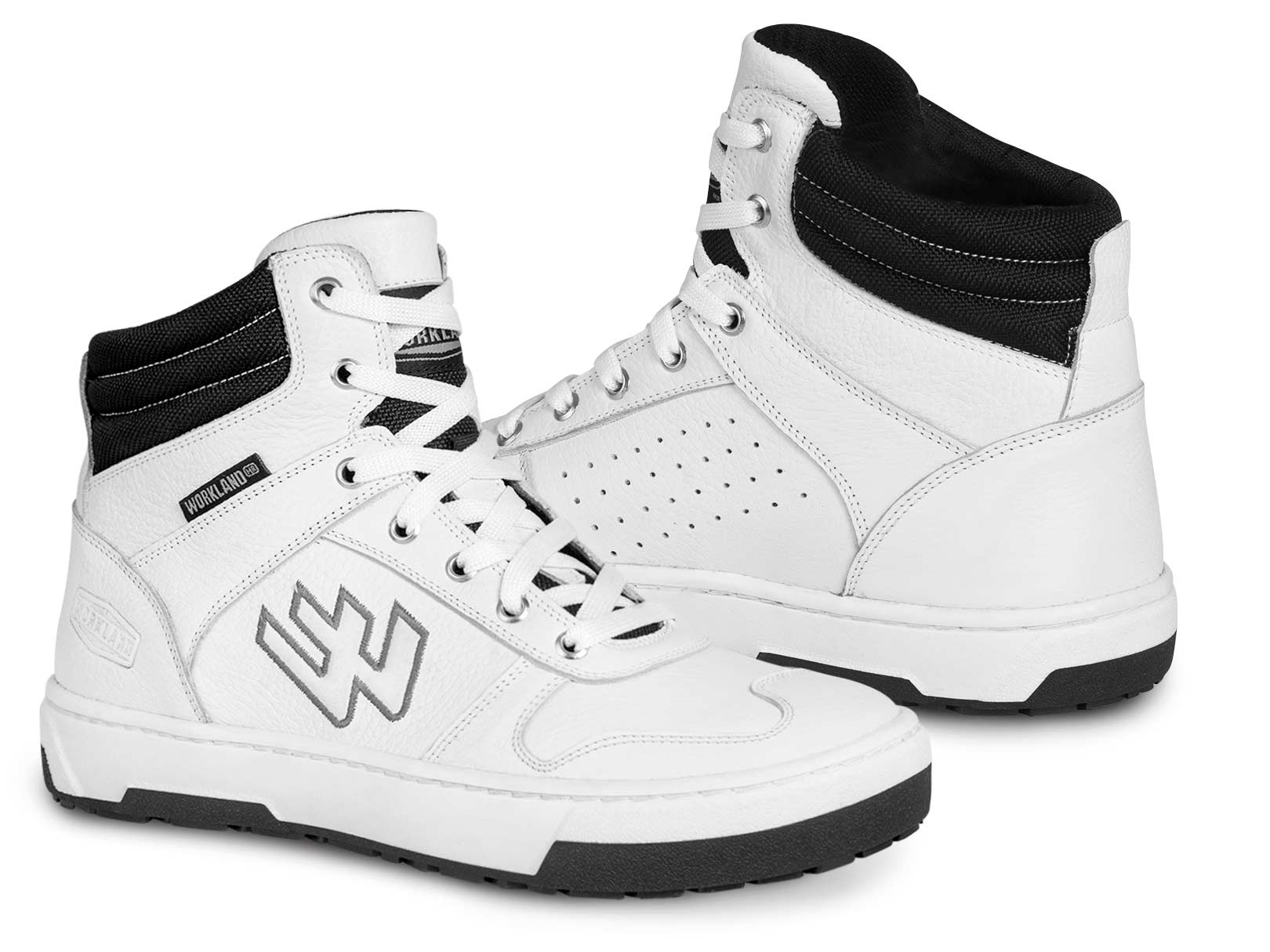 Tenis Bota Motociclista Hombre Moto Biker Wkl 80203 Blanco — imagen 10