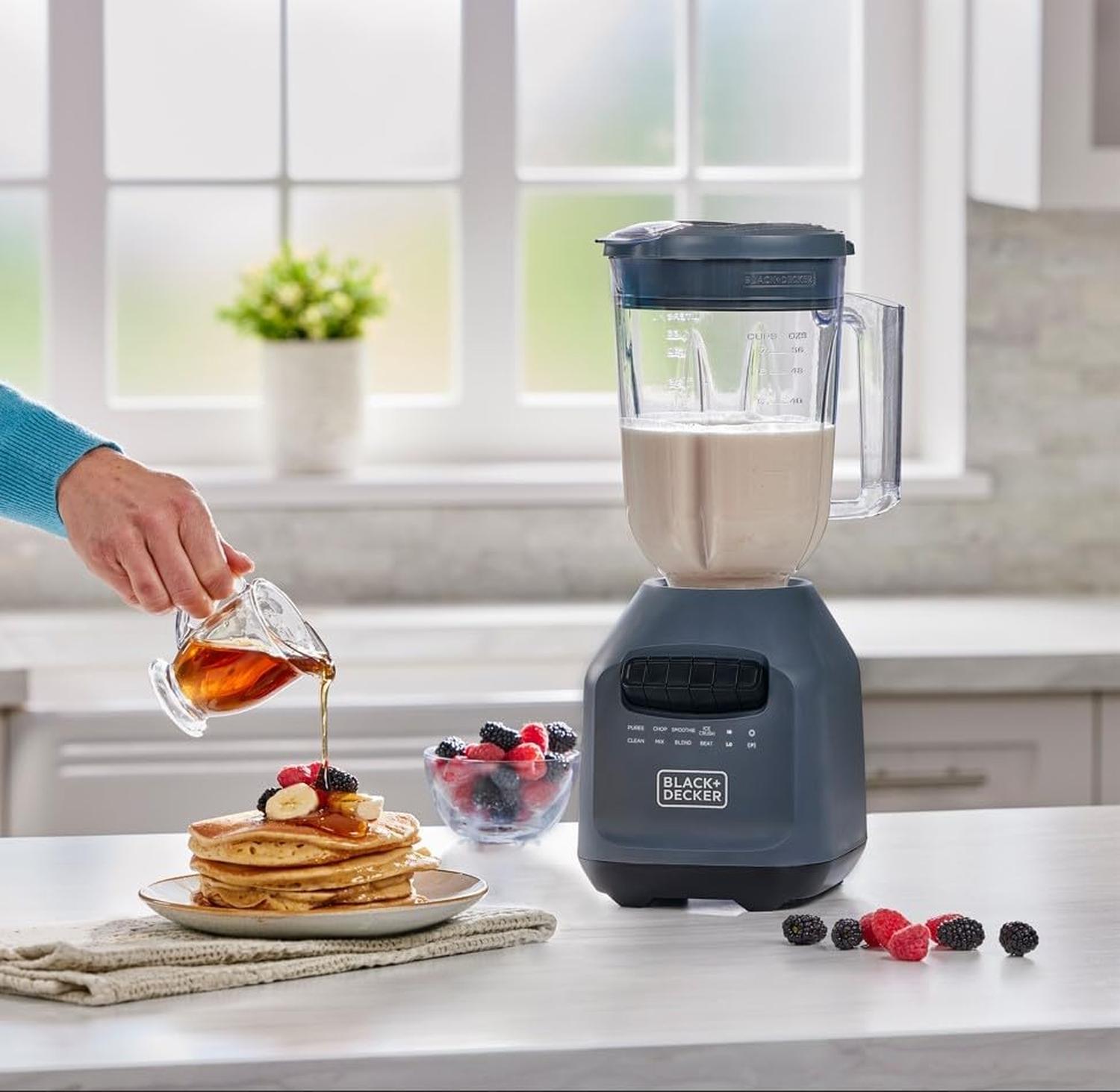 Licuadora Black+Decker BL2209GBB-LA PerfectPour 56 oz 8 Vel Gris Vaso Vidrio — imagen 8
