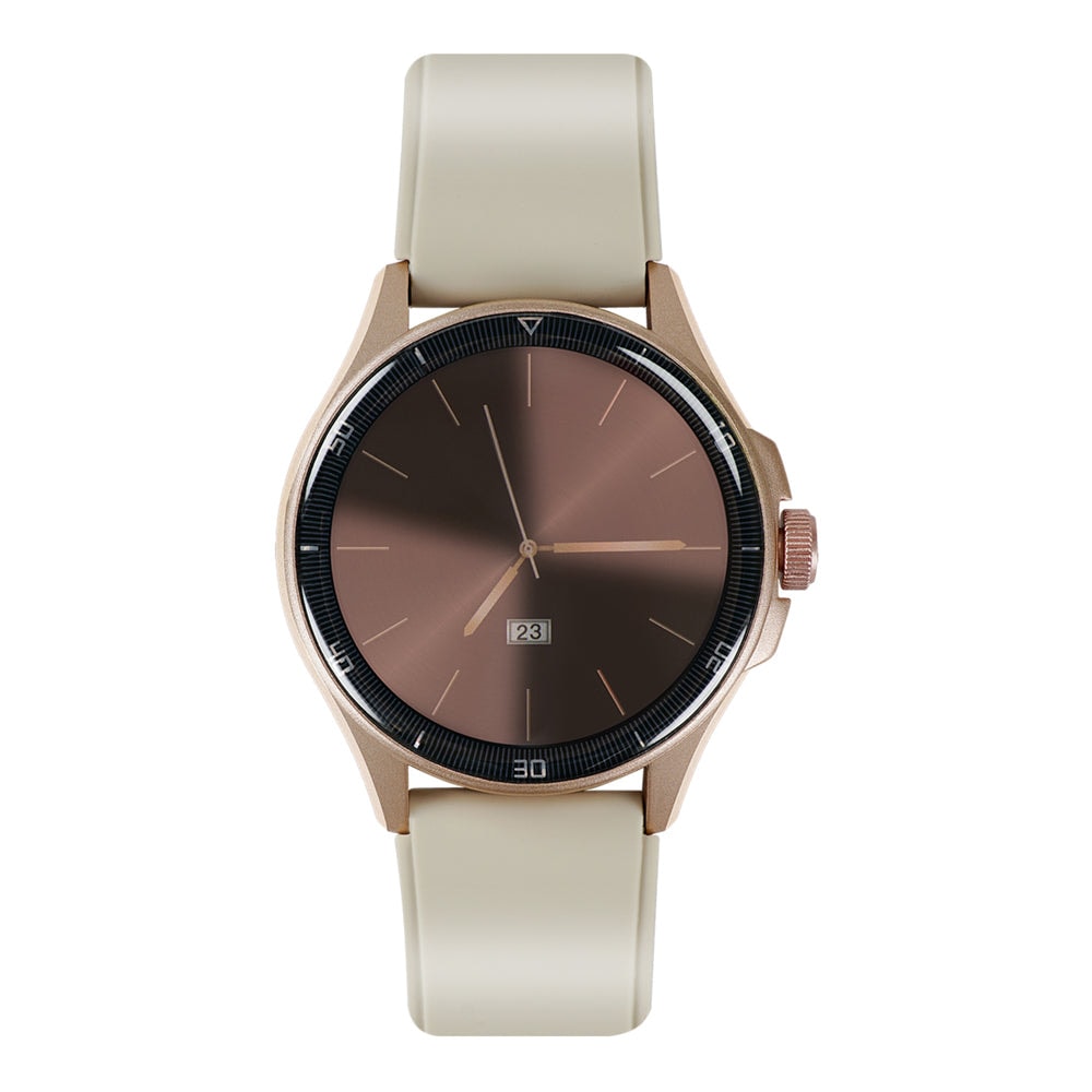 Smartwatch Reloj Kronos Oblivion STF Pantalla Amoled 1.43" Resistencia al agua IP68 Beige — imagen 2