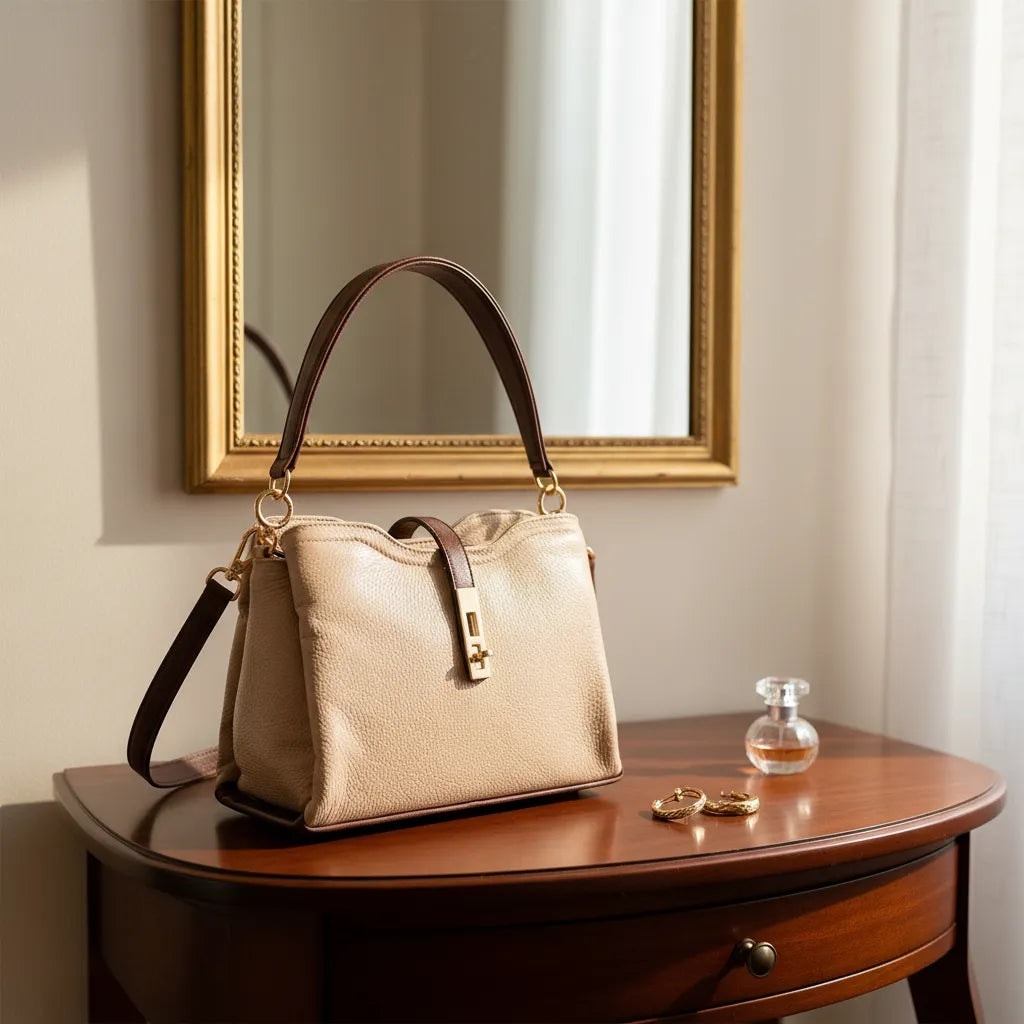 Bolso De Mano Clutch Para Mujer De Piel Legitima Original Samantha — imagen 3