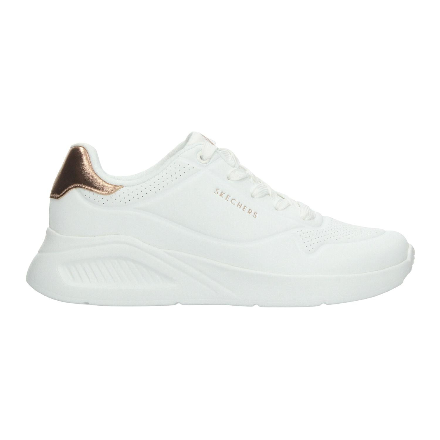 Tenis Skechers Uno Lite Dama Blanco Casual Para Mujer — imagen 2