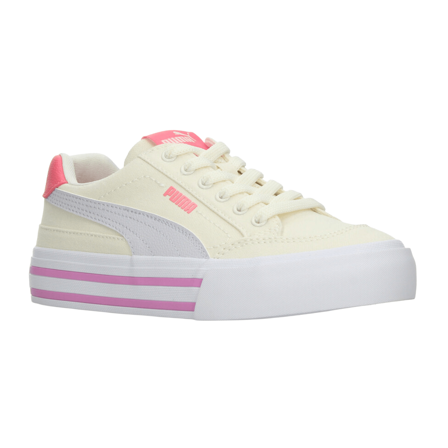 Tenis Niña Puma Court Classic Off White Casual Infantil T22-26 — imagen 3