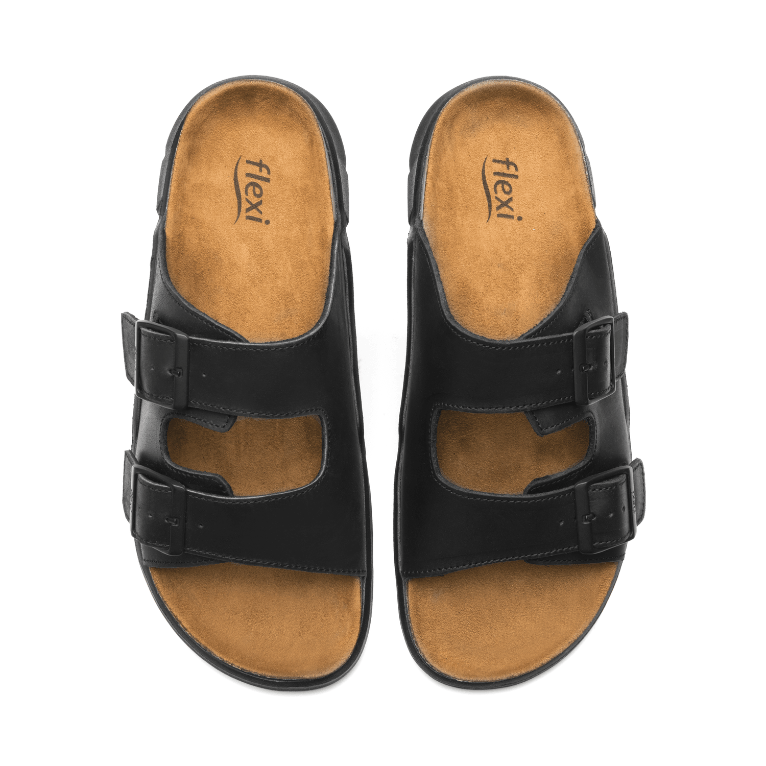 Sandalias Hombre Flexi Negro Casual Caballero — imagen 9