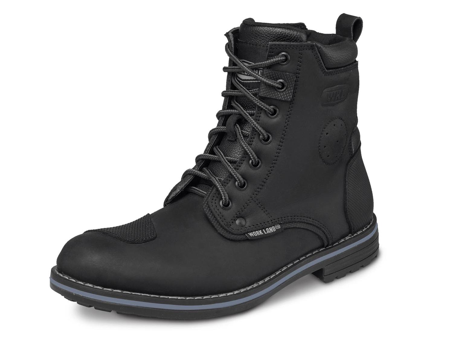 Bota hombre Moto Botin Trabajo biker WORKLAND 89738 Negro — imagen 1