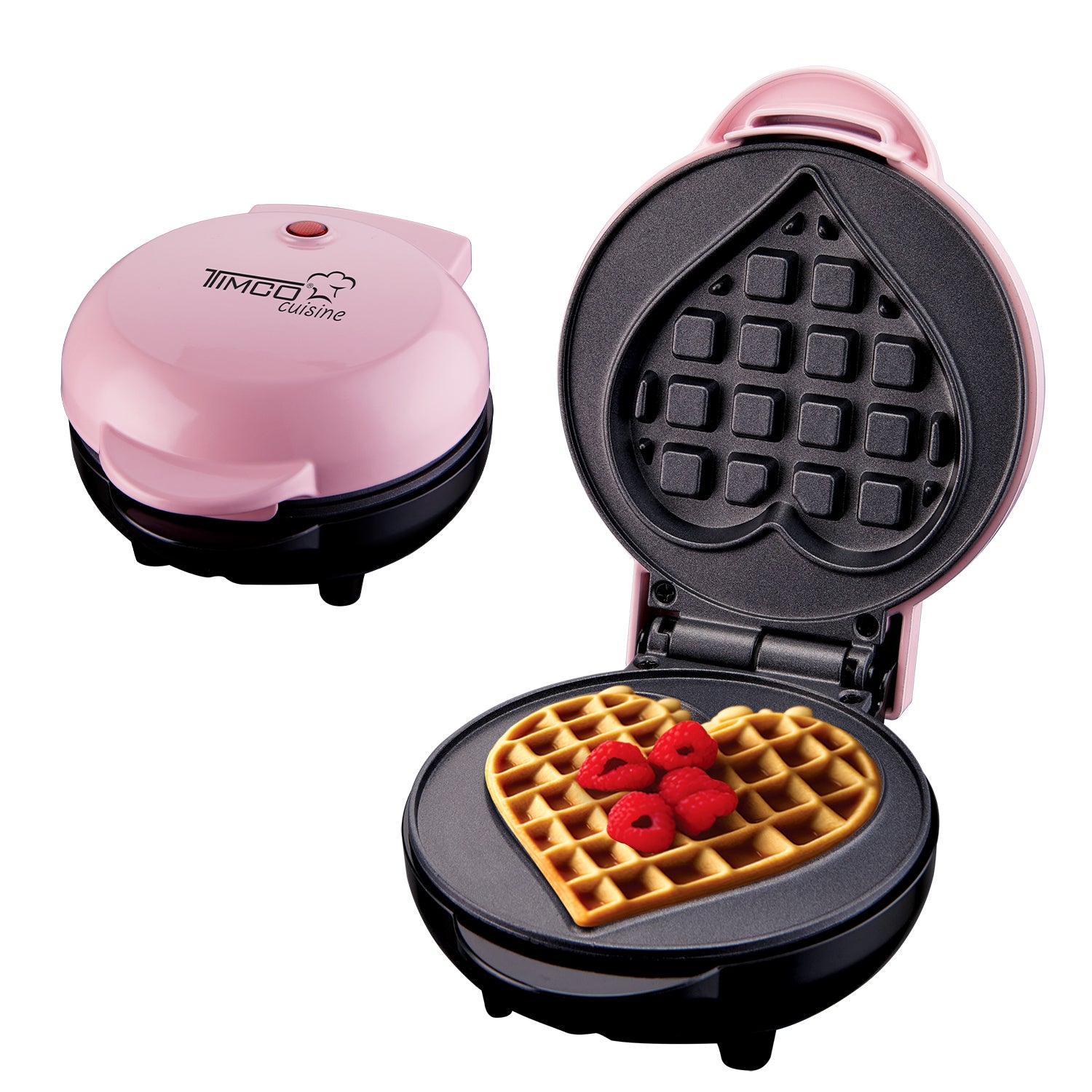 Combo Cafetera 750 ml Filtro Permanente Antigoteo + Waflera Eléctrica Antiadherente Waffles en Forma de Corazón TIMCO COM-DES1 — imagen 6