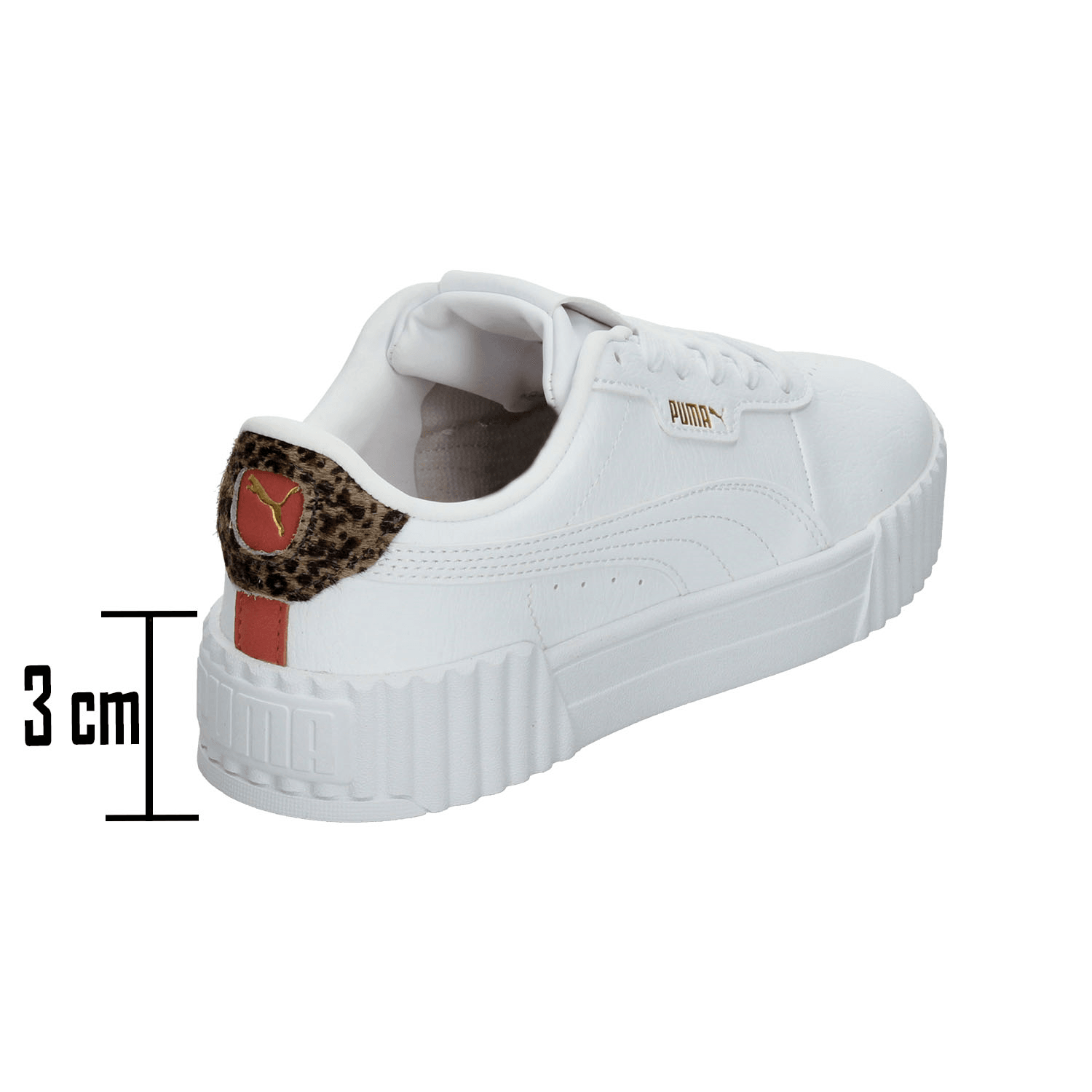 Tenis Puma Carina 3.0 Animal Flair Dama Casual Blanco Mujer — imagen 3