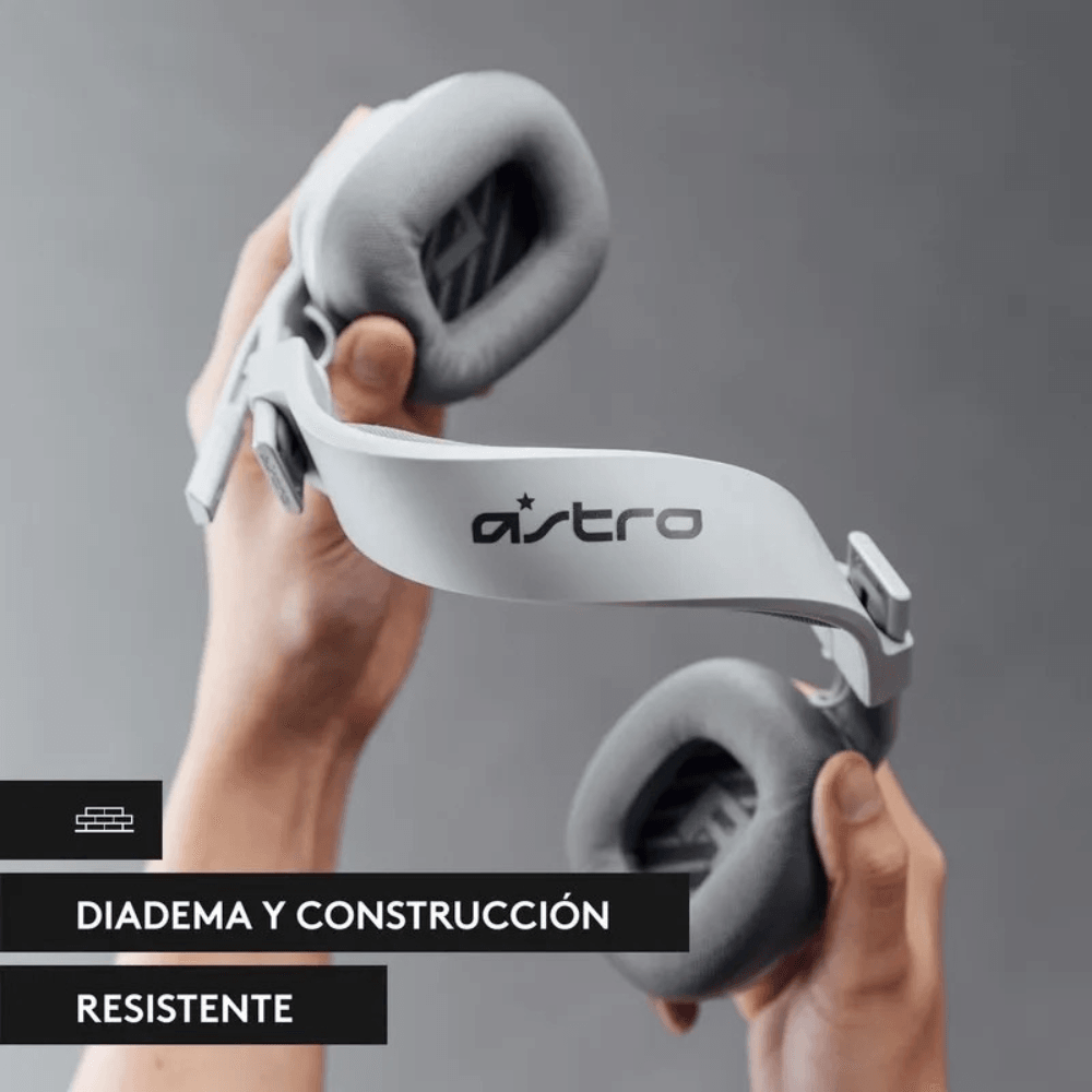 Audifonos Inalambricos Logitech Astro Gaming A10 Starkiller Over-Ear - Gris — imagen 8