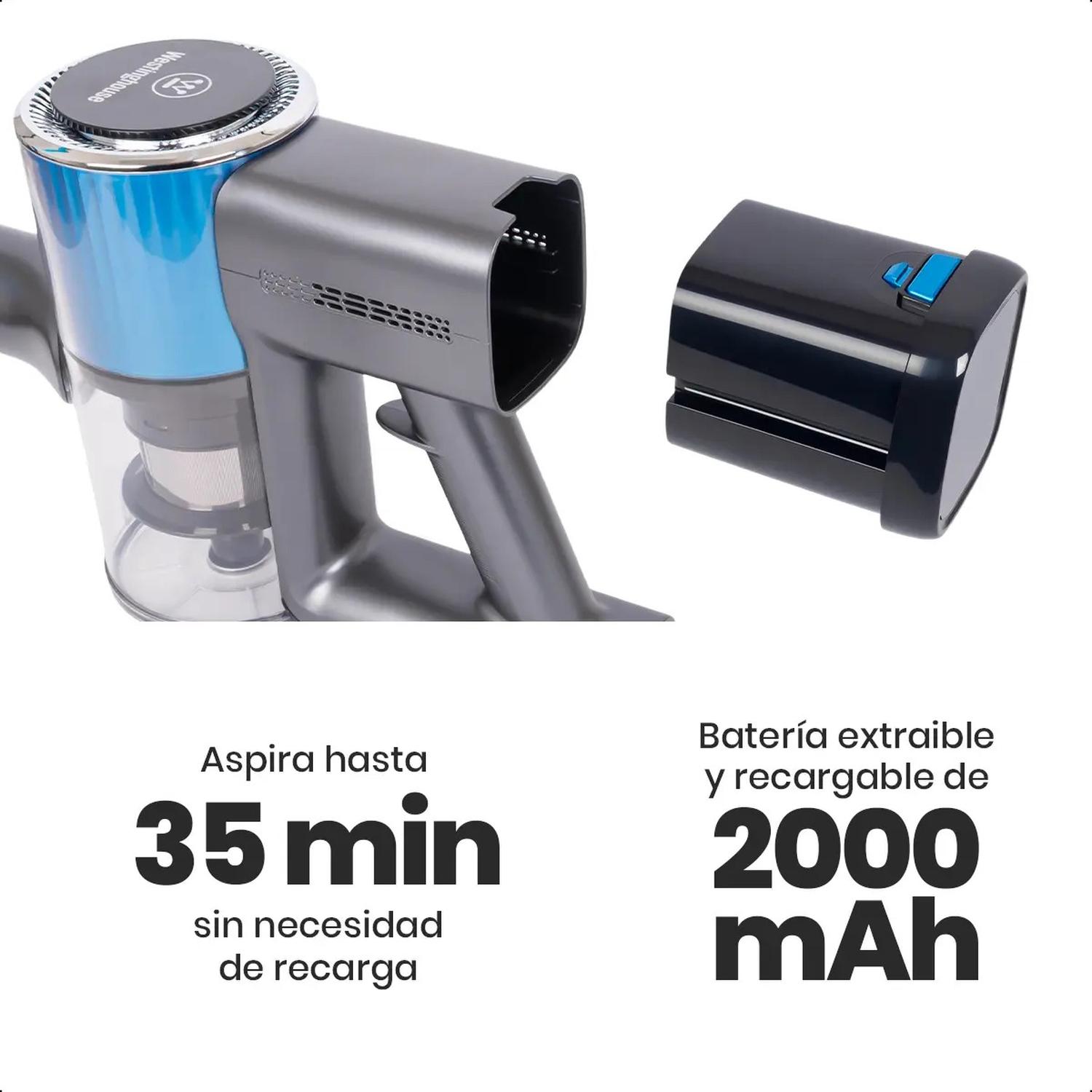 Aspiradora Inalámbrica Westinghouse WFVCF807 180W 3 Velocidades Azul Oscuro — imagen 8