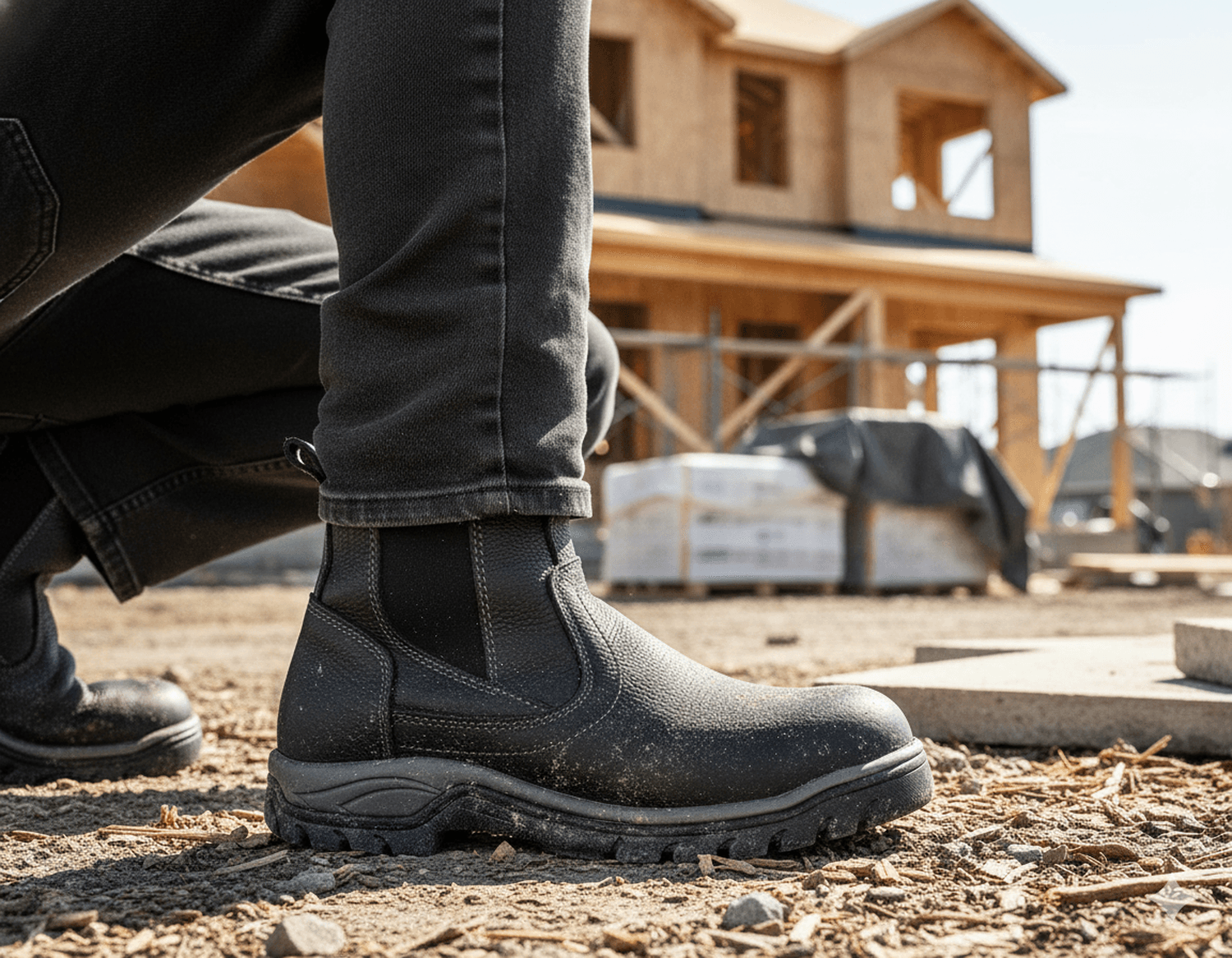 Bota Hombre Trabajo Roper Casquillo Negro Workland 77451 — imagen 7