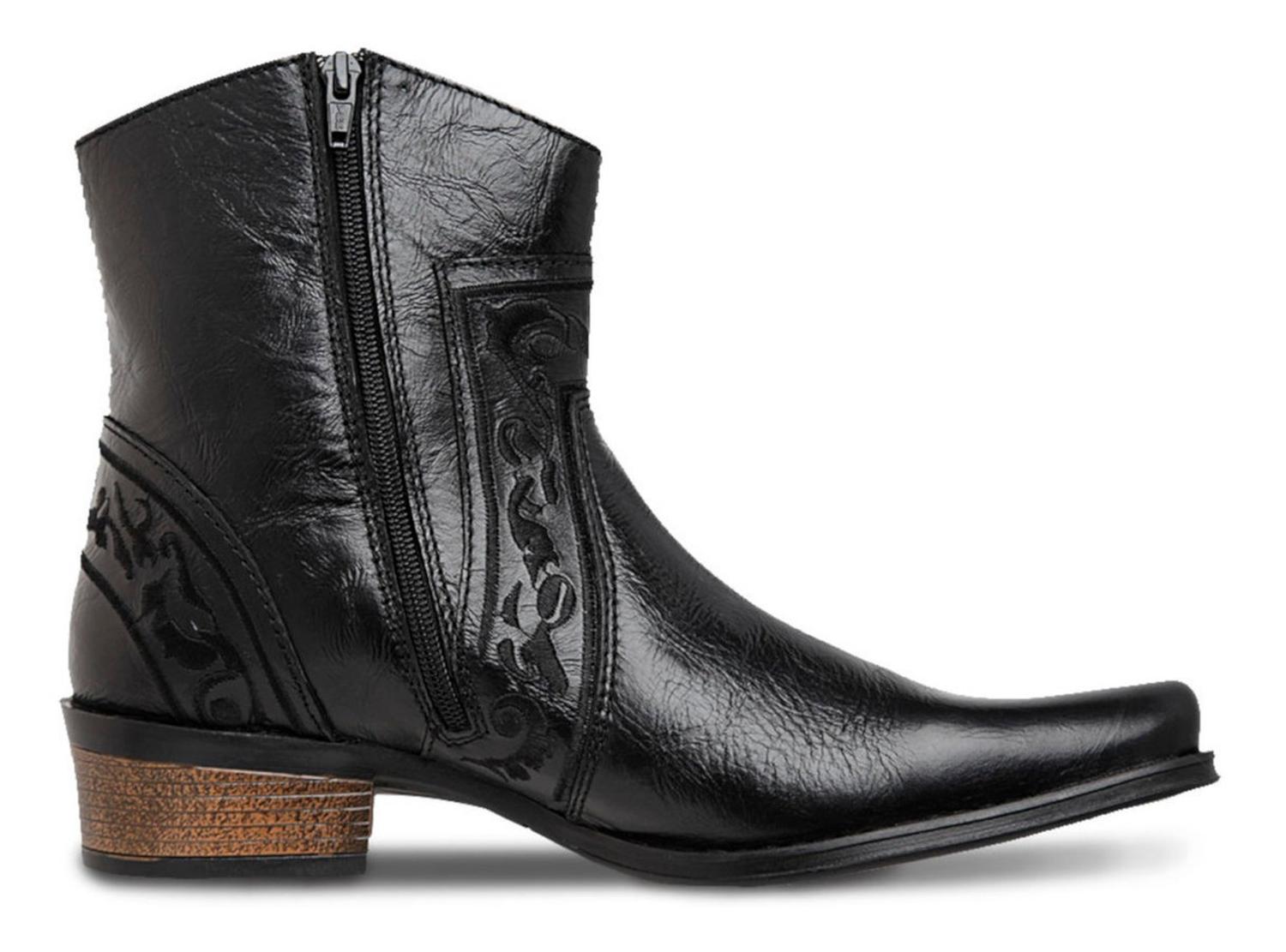 Botin Vaquero Hombre Urban Cowboy Negro 40704 — imagen 1