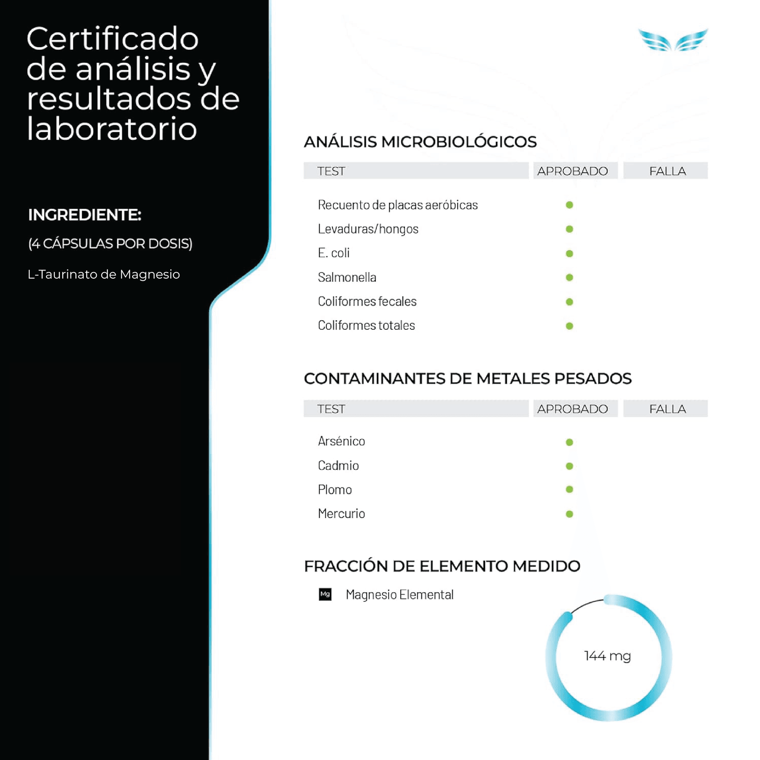 Ultra Pure: L-Taurinato de Magnesio Liposomal, Alta Biodisponibilidad, Claridad Mental, 150 Cápsulas — imagen 6