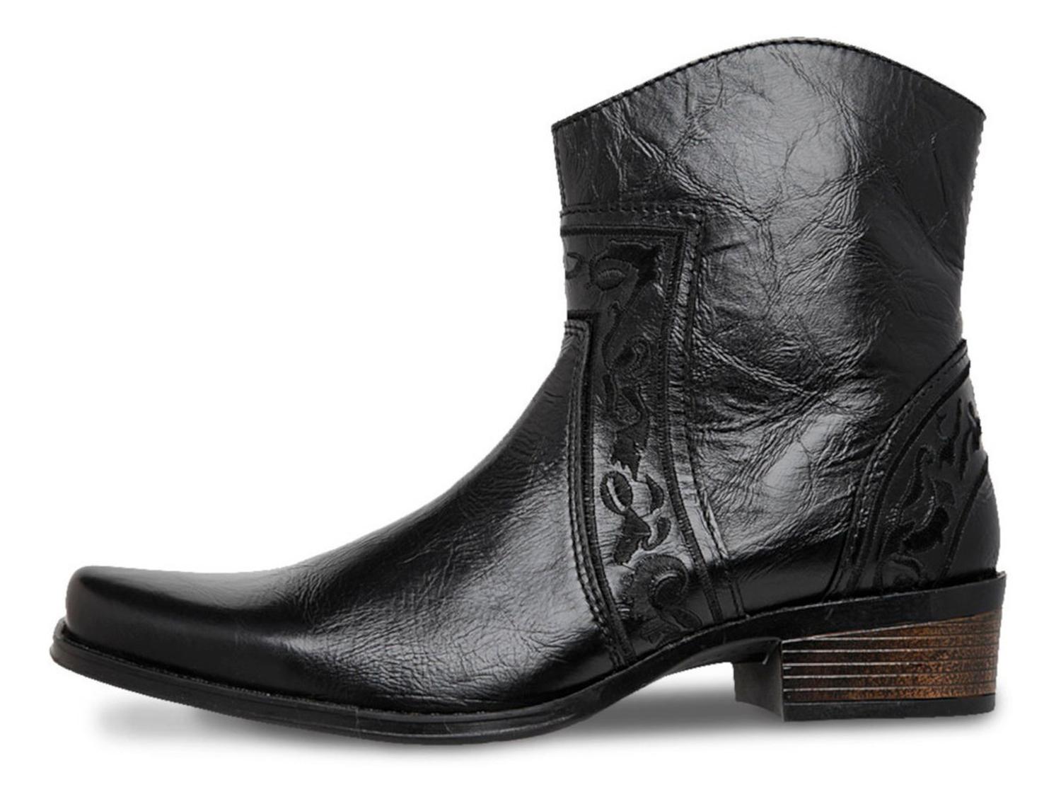Botin Vaquero Hombre Urban Cowboy Negro 40704 — imagen 5