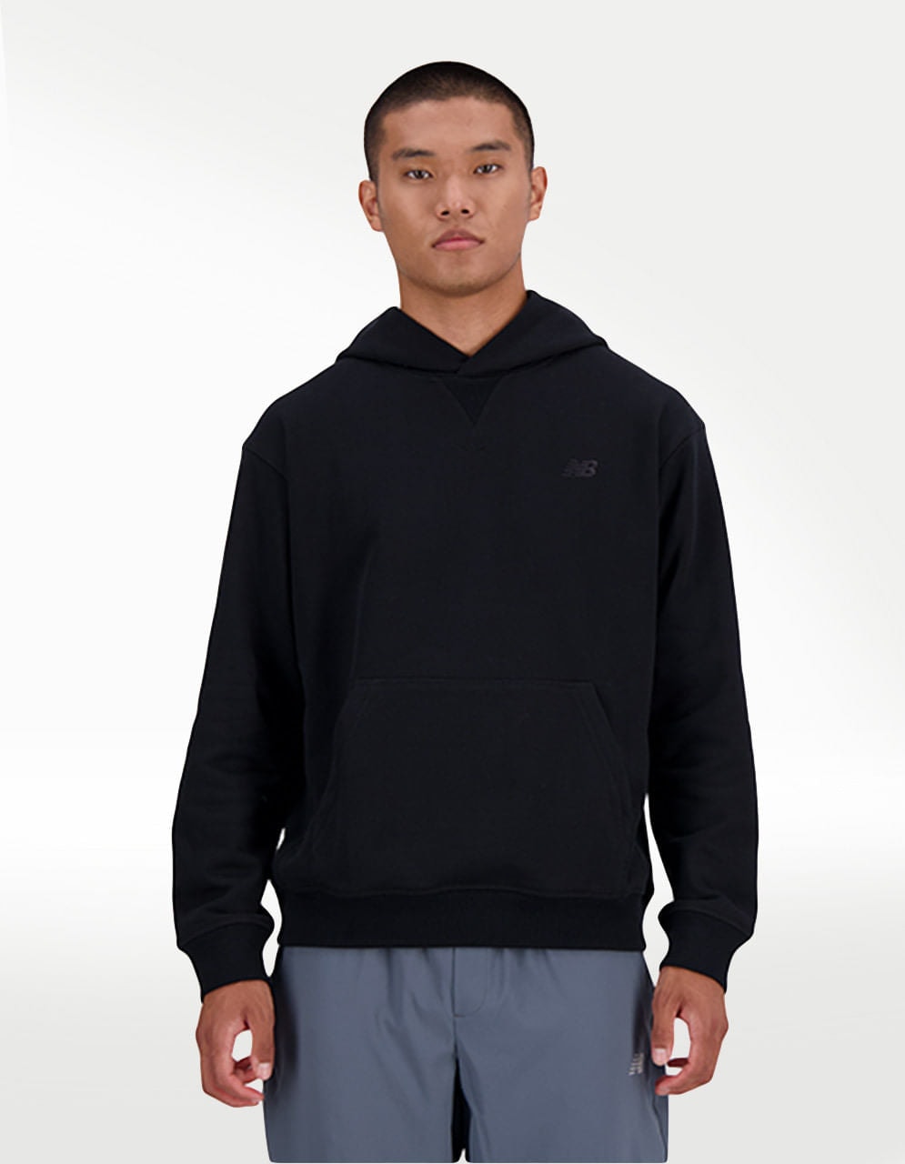 Sudadera New Balance Athletics French Terry Negro - Hombre — imagen 2