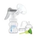 Extractor De Leche Materna Manual Dr Brown De Silicona Con Escudo Bf102 Con Biberón
