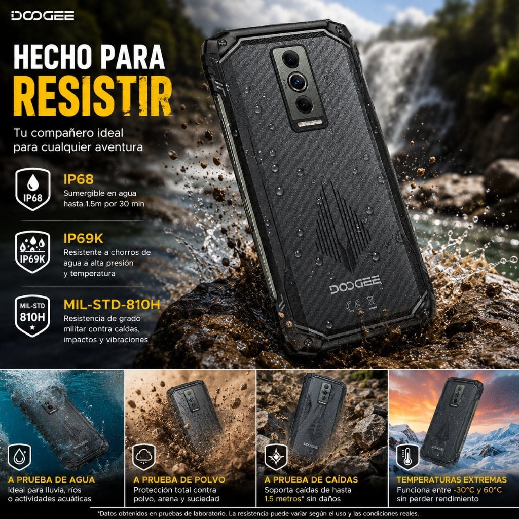 SMARTPHONE DOOGEE BLASE 10 PRO ENERGY + SMARTWATCH FILWANS GTR (NEGRA) Y BOCINA G-TIDE SV-30 — imagen 9