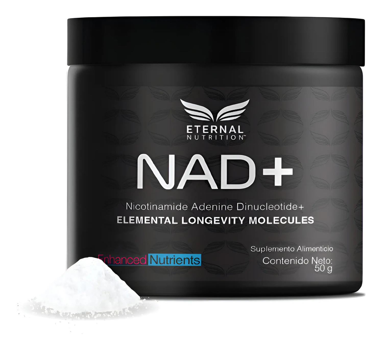 NAD+ Puro en Polvo 500 mg, Energía Mitocondrial, Sirtuinas y Longevidad Celular, 100 Porciones — imagen 1
