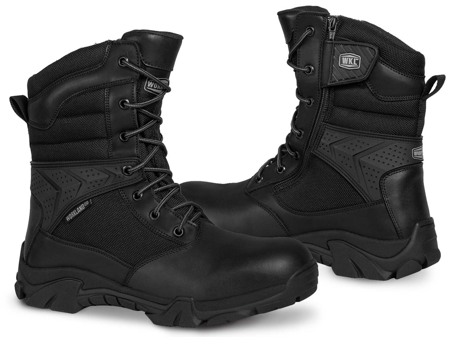 Bota Hombre Trabajo Tactica Senderismo Workland 76908 NEGRO — imagen 2