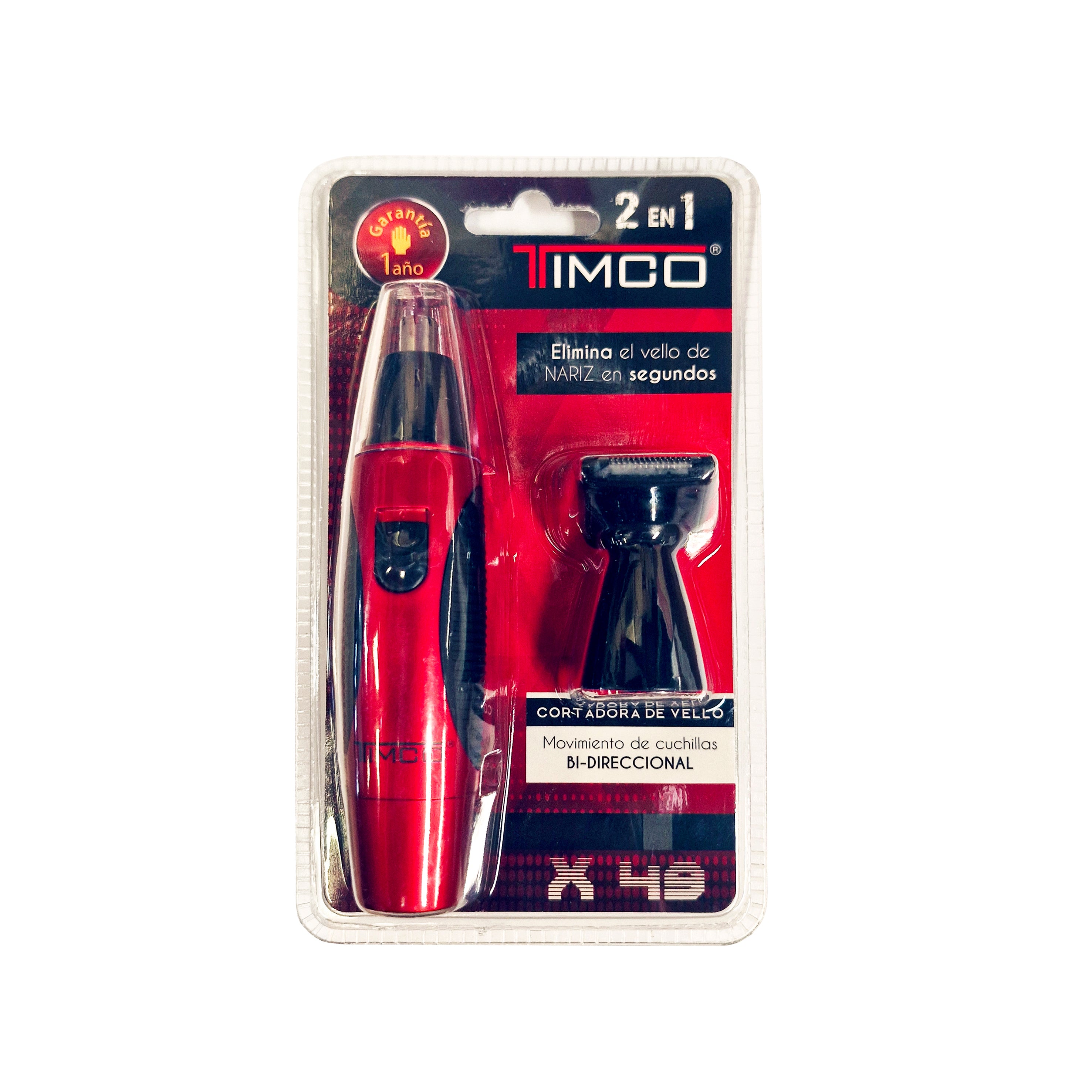 Rasuradora Terminadora Rostro 2 en 1 para Vello de Nariz y Oreja Timco X-49 — imagen 5