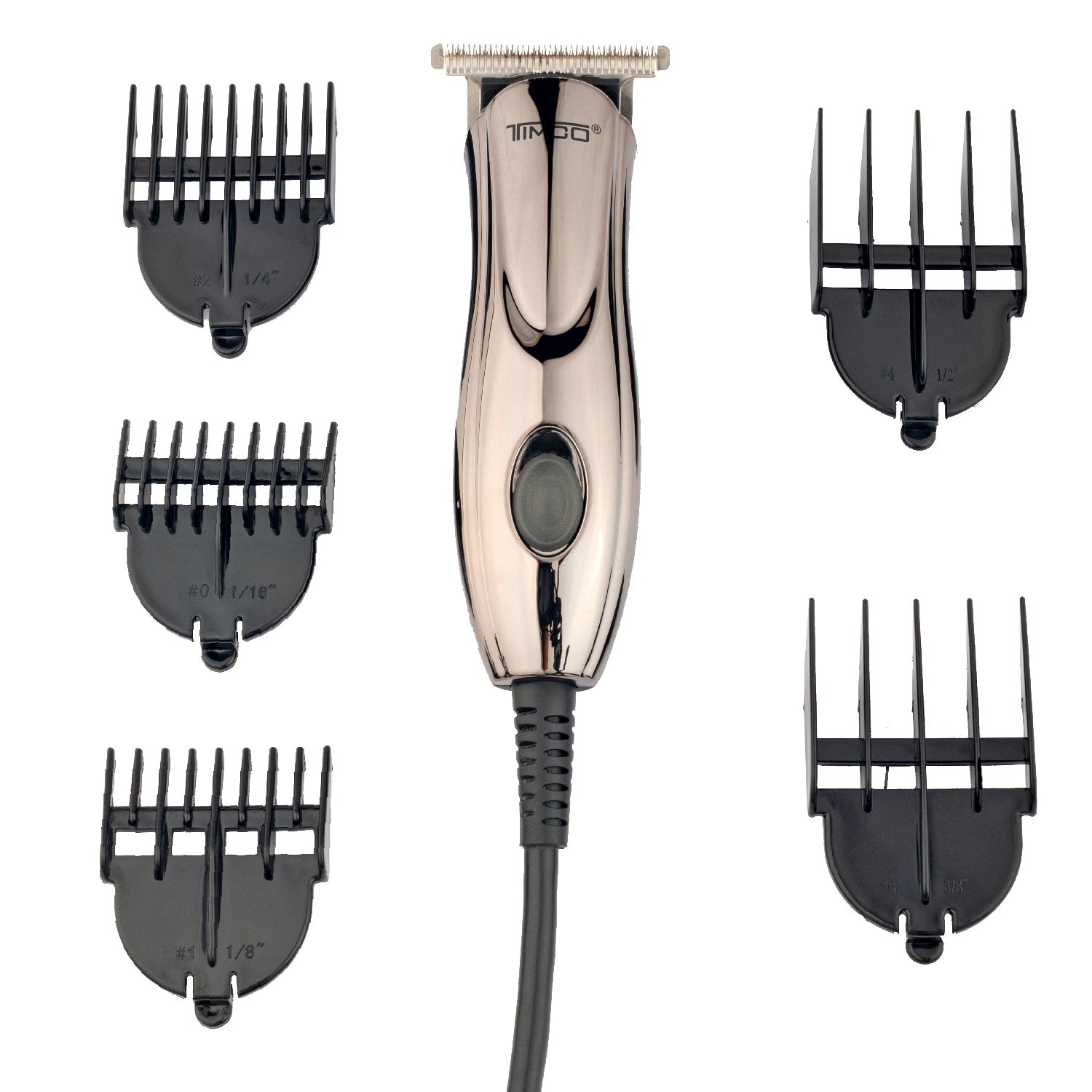 Delineadora Terminadora Eléctrica Maquina de Corte Cabello Barba Uso Profesional Peines Guia de Aumento Timco HC-116 — imagen 4
