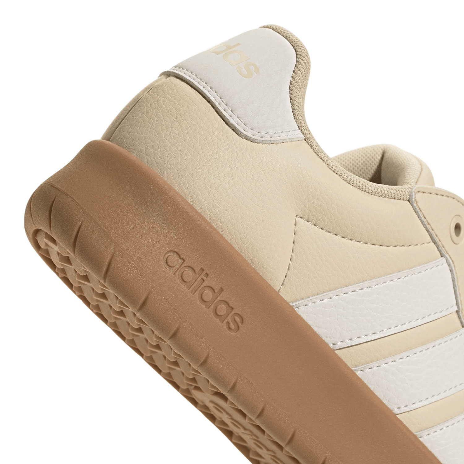 Tenis Adidas Barreda Dama Beige Casual Cintas Gamuza Mujer — imagen 7