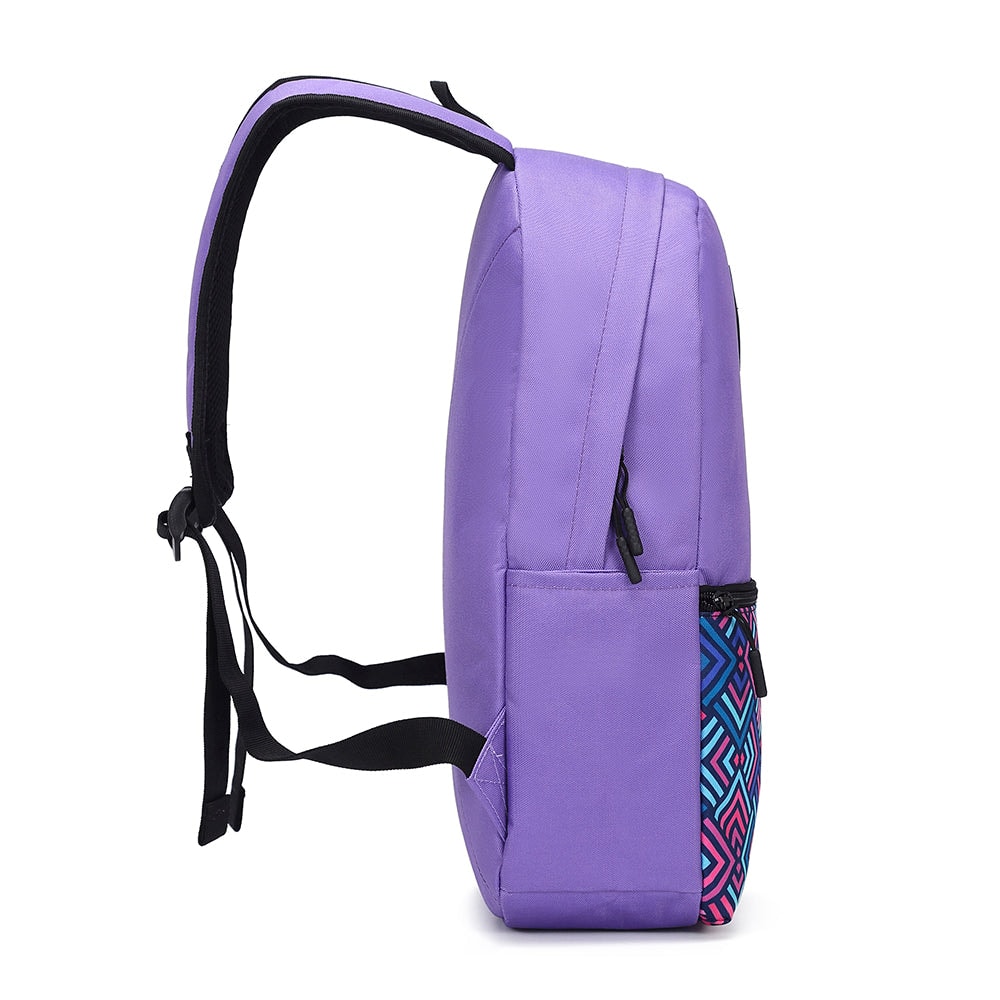 Mochila para laptop + mouse alámbrico Cool Capital Rombos 15" pulgadas combo — imagen 7