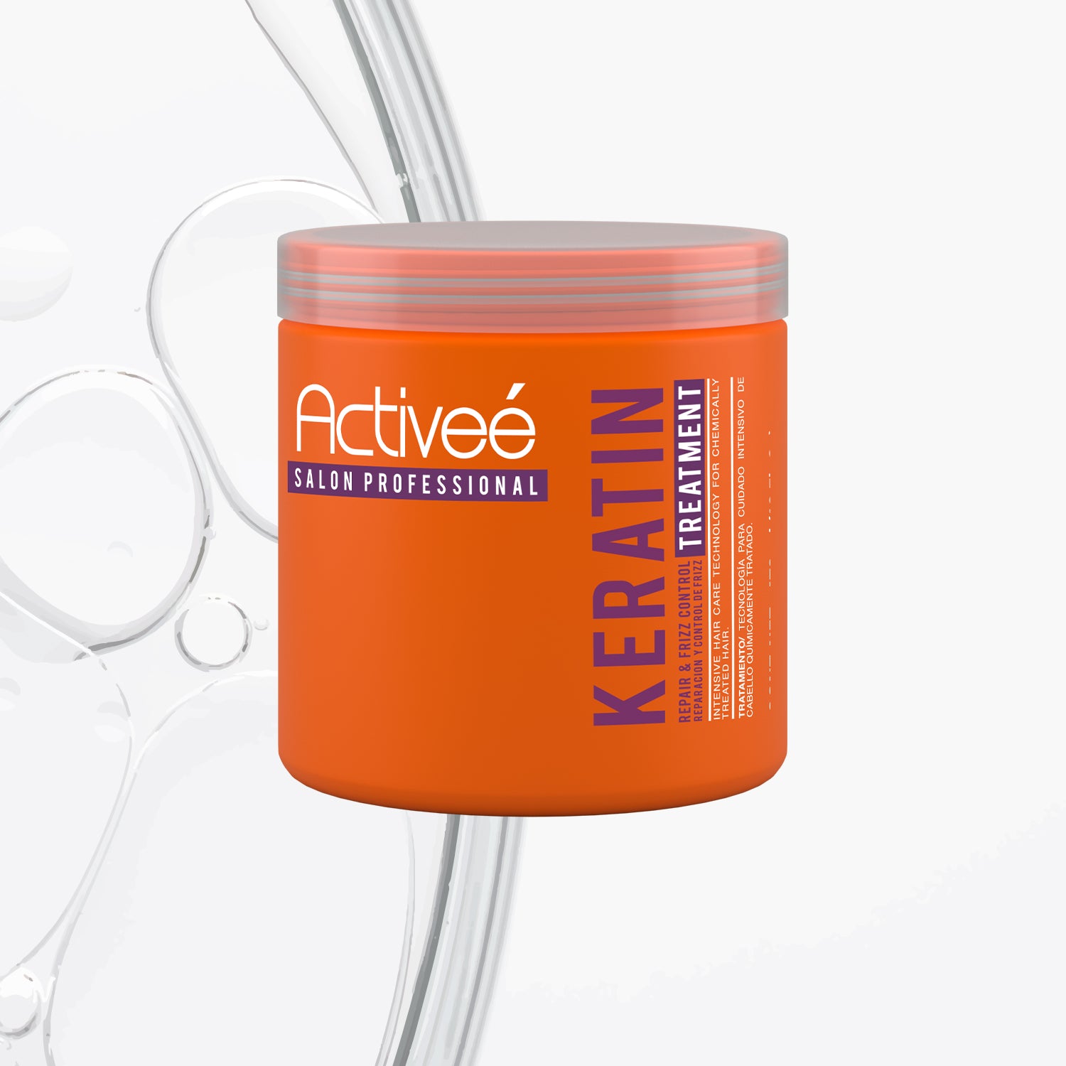 Tratamiento Capilar Activee Professional Keratin Tecnologia para cuidado Intensivo de Cabello Quimicamente tratado Libre de Sal. — imagen 2