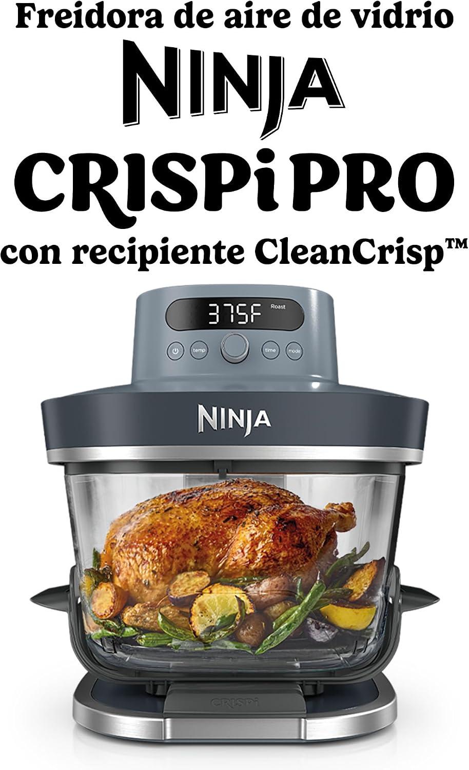 Freidora de Aire con Vidrio Ninja Crispi Pro 6 en 1 1800W 5.6L Azul — imagen 7