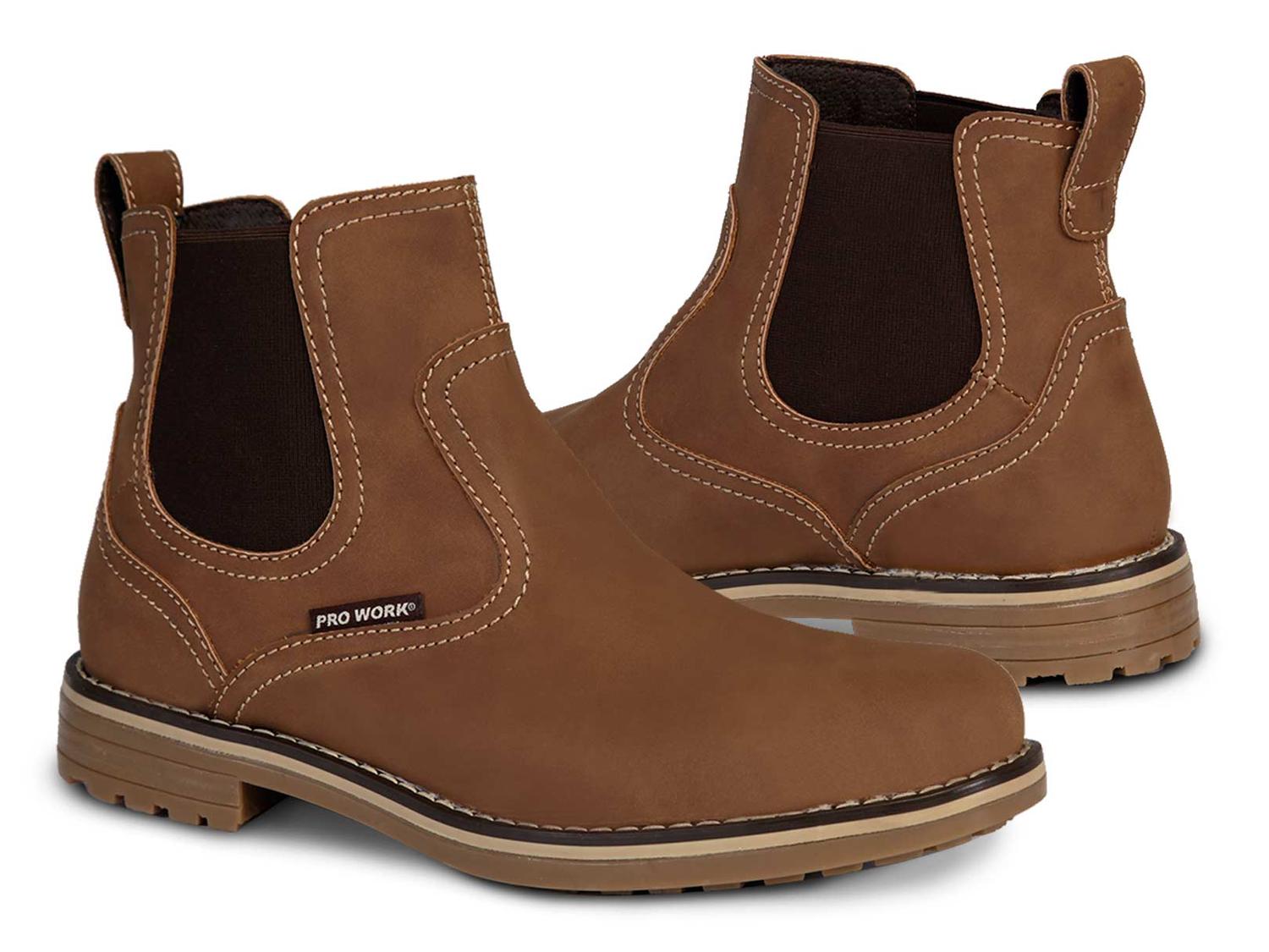 Bota hombre casual Vestir botin PRO WORK 89705 coax Canela — imagen 1