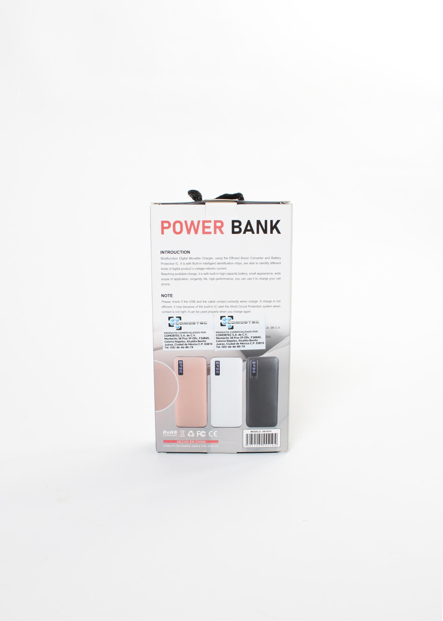 Batería externa, Power Bank 20,000mAh, Puerto para 3USB — imagen 3