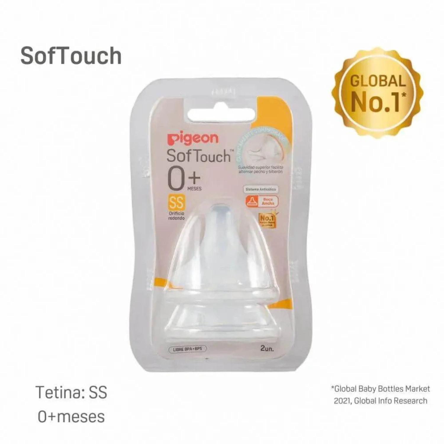 Pack 4 Tetinas Para Biberón Pigeon Softouch Tamaño SS — imagen 5