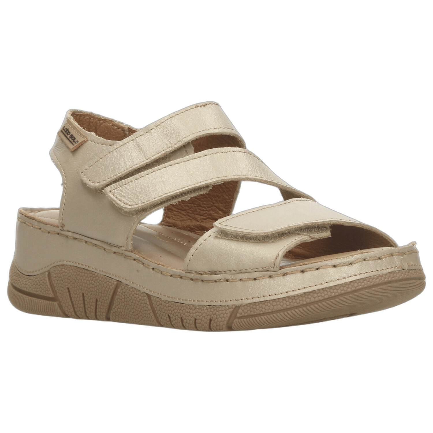 Sandalias Lobo Solo Dama Dorado Casual Para Mujer — imagen 3