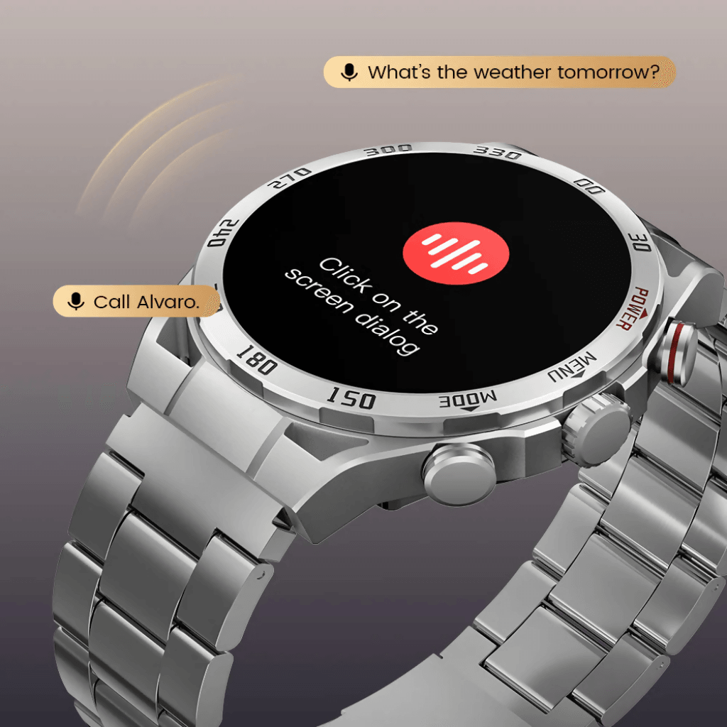 Smartwatch Filwans GTR Plata + Audífonos G-tide L21 Blanco — imagen 4