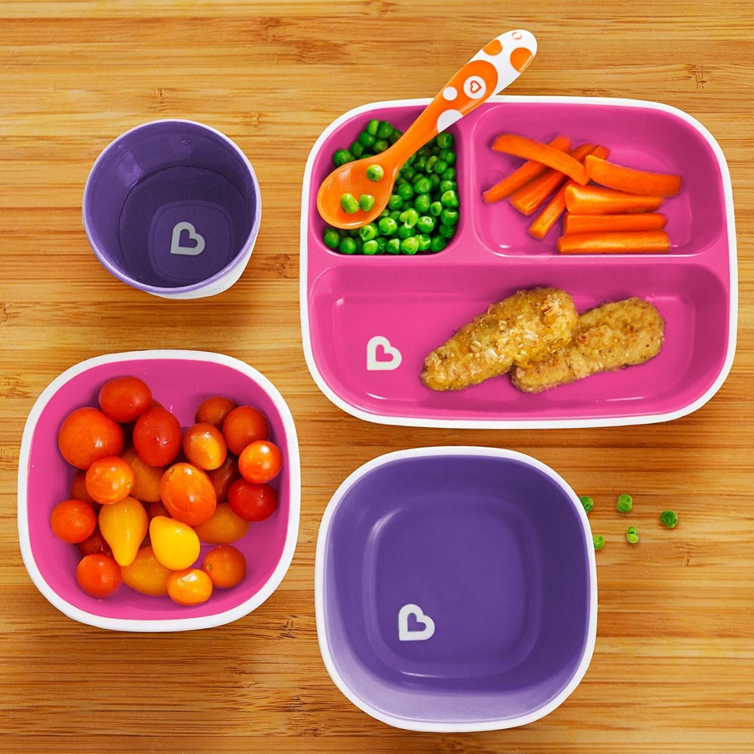 Tazón Comida para Bebé Munchkin plástico bebé 6m+ Splash Bowl Morado — imagen 2