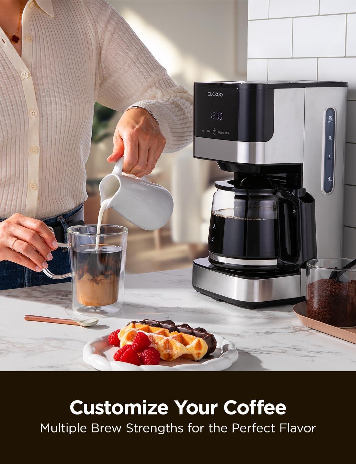 Cafetera de Goteo Cuckoo CCM-BD011B Acero Inoxidable 10 Tazas Programable — imagen 7