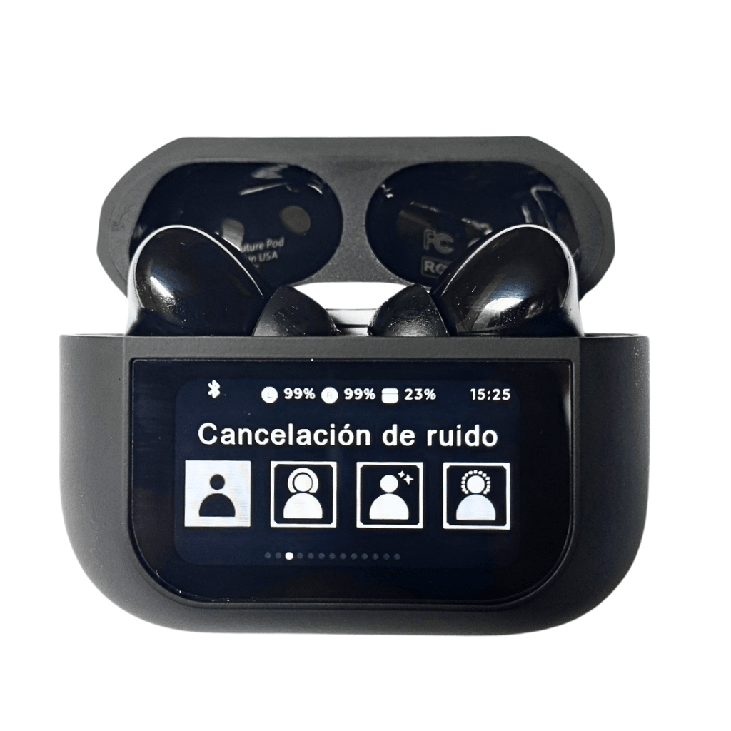 Audífonos con Pantalla Táctil. G-TIDE Future Pod, Bluetooth, Cancelación de ruido, encontrar audífonos — imagen 8