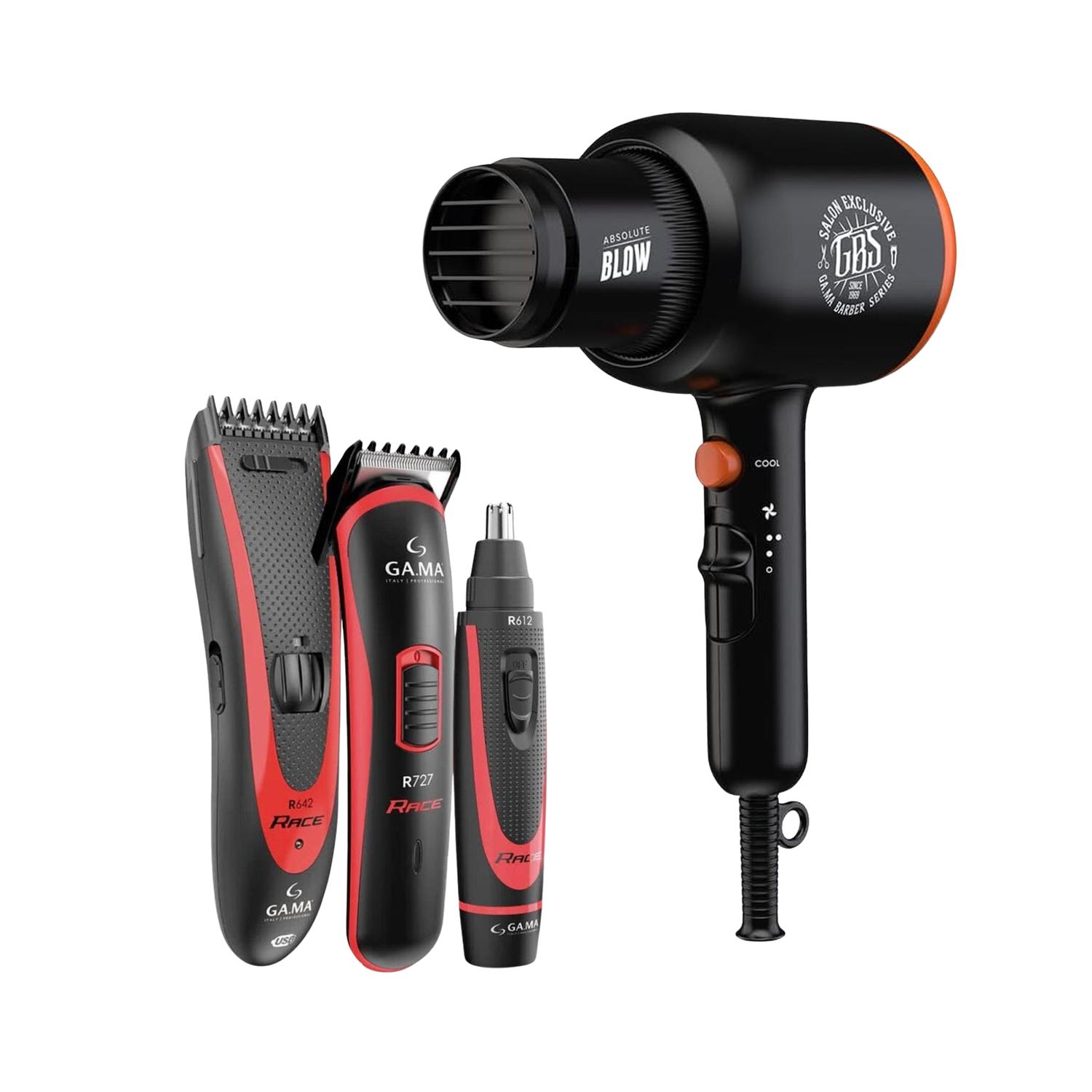 Kit Rasuradora Trimmer Recortadora y Secadora ProGama Italy — imagen 1