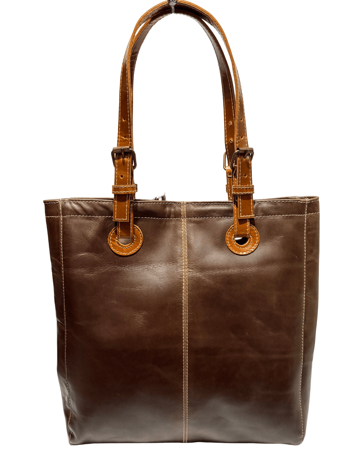 Bolsa Piel Legitima Elegante Cuero Genuino Para Mujer Handbags Tote — imagen 11
