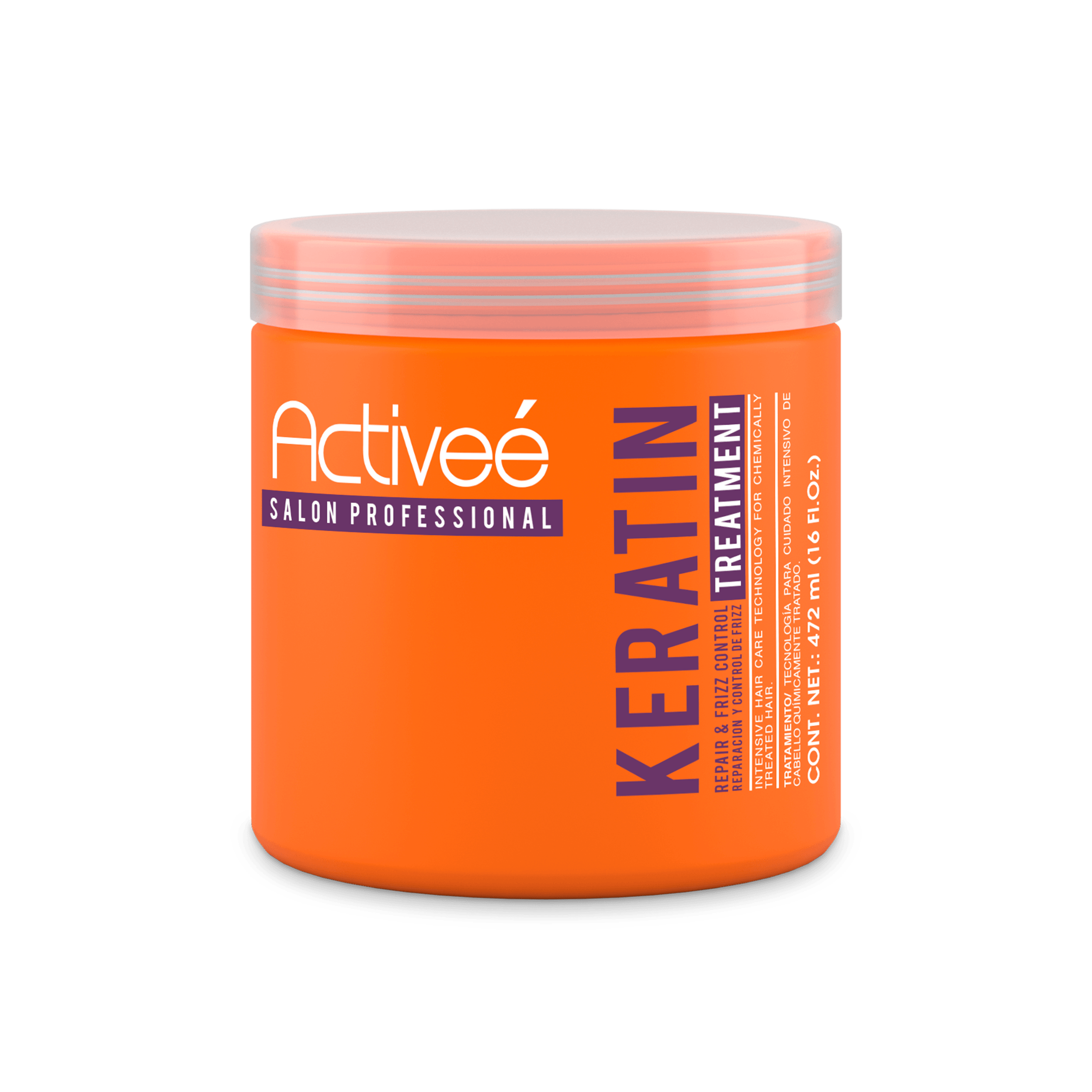 Tratamiento Capilar Activee Professional Keratin Tecnologia para cuidado Intensivo de Cabello Quimicamente tratado Libre de Sal. — imagen 4