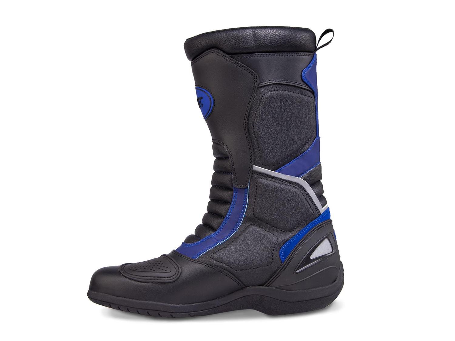 Botas Biker Hombre Doble proposito Moto Workland 009 Azul — imagen 4