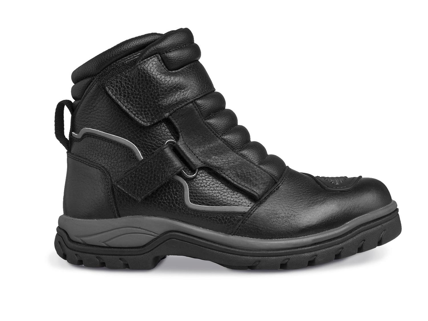 Botas hombre motociclista biker touring WKL 77423 Negro — imagen 2