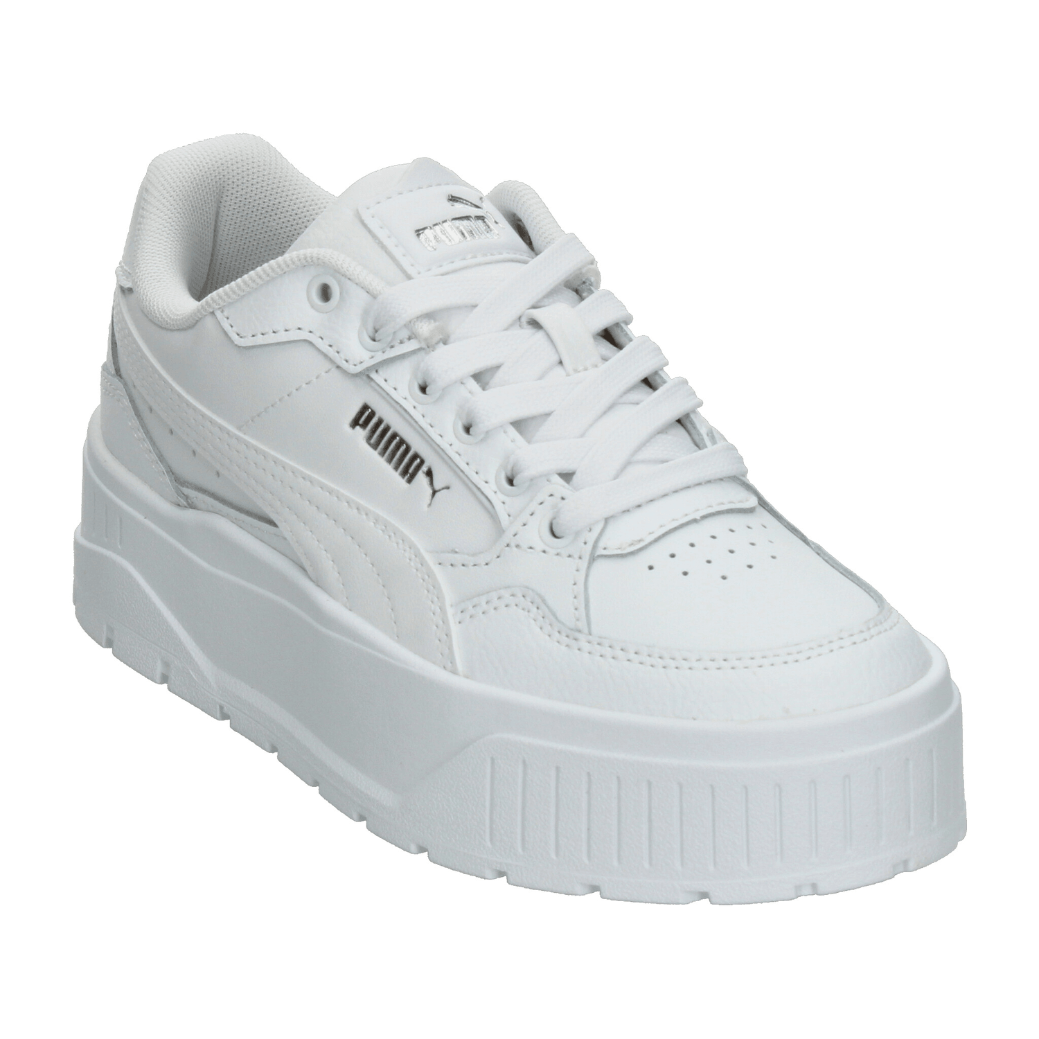Tenis Puma Karmen II Idol Dama Blanco Deportivo Escolar Plataforma Cintas Ajustables Mujer — imagen 5